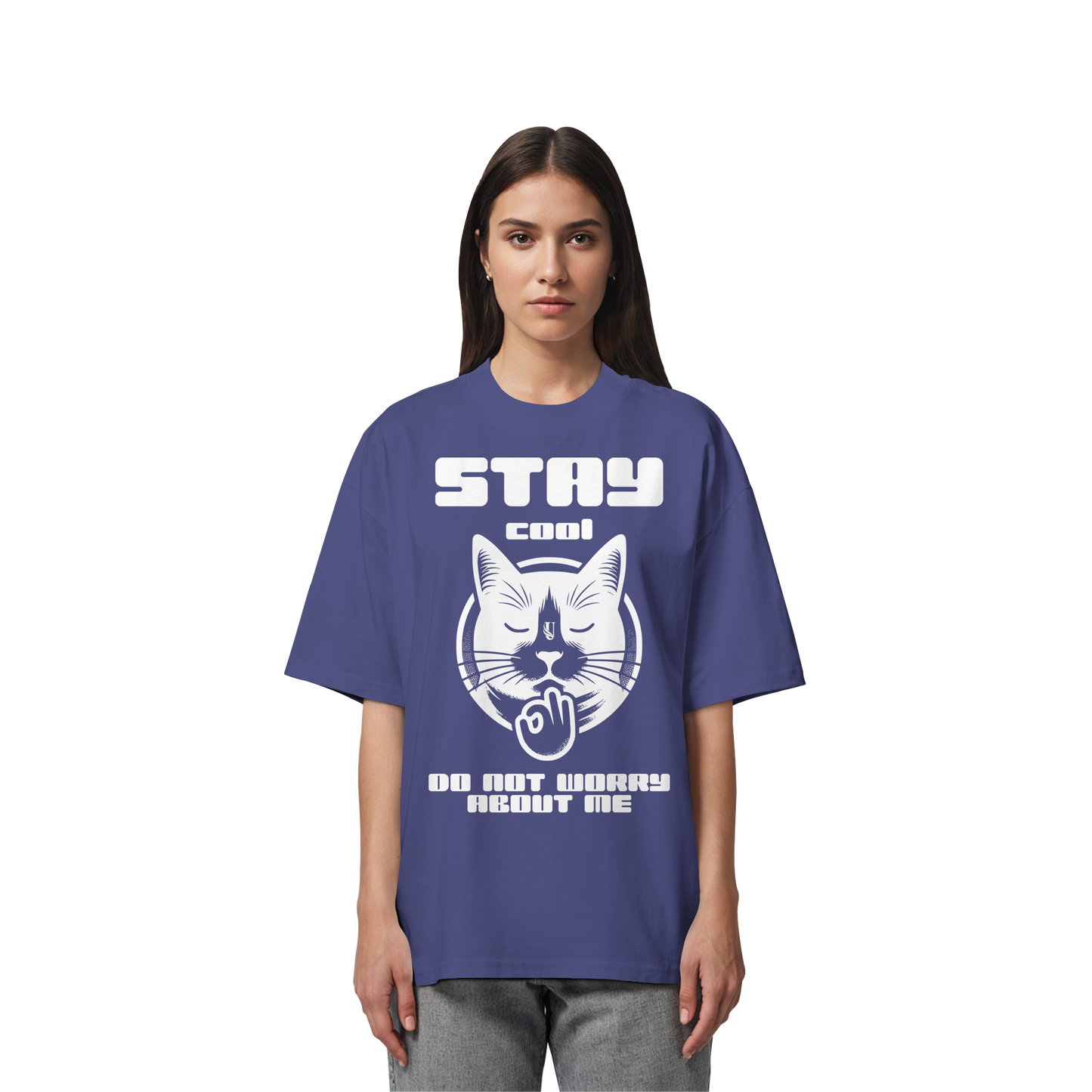Unterzone Stay Cool Cat - Organic Oversize Shirt