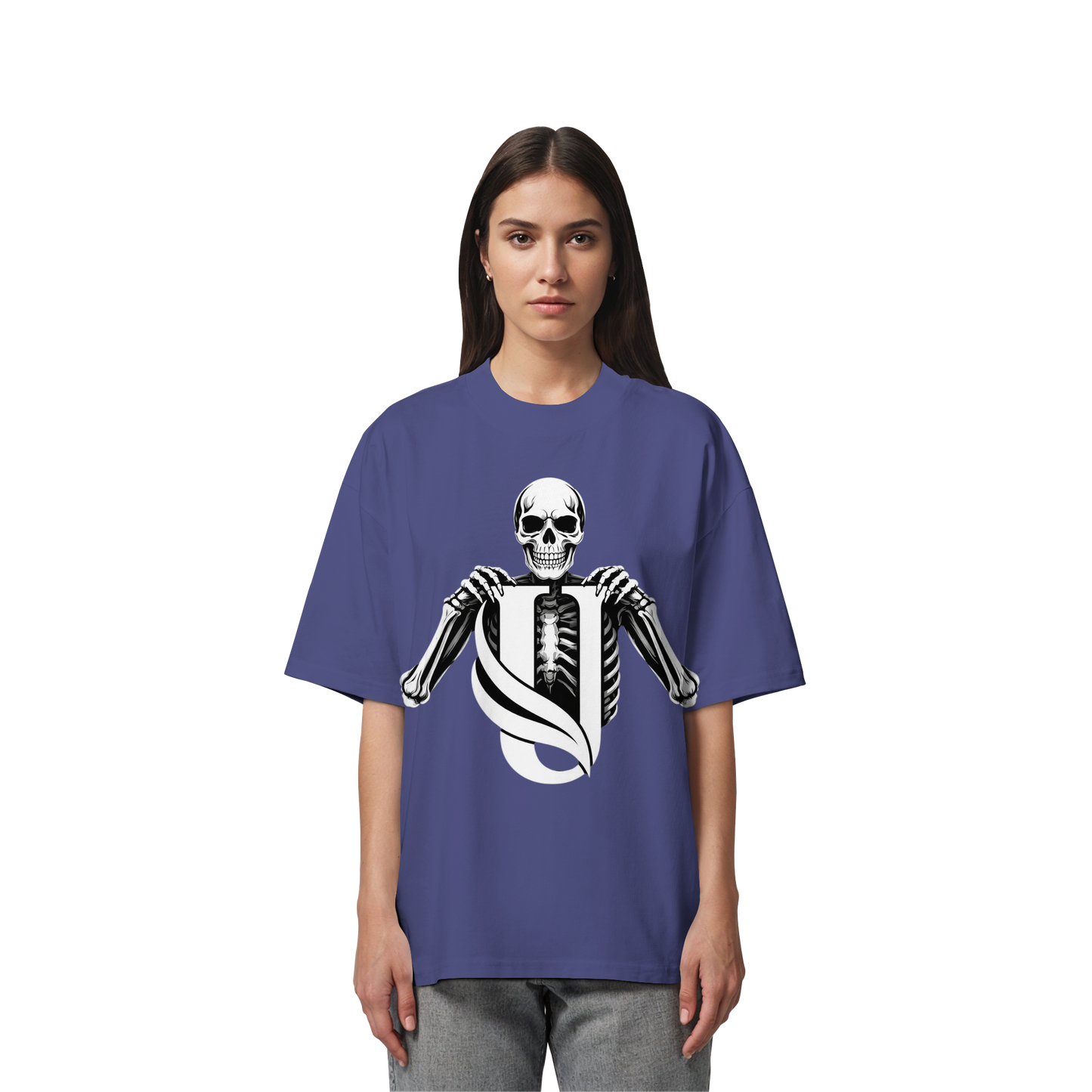Unterzone Skull - Organic Oversize Shirt