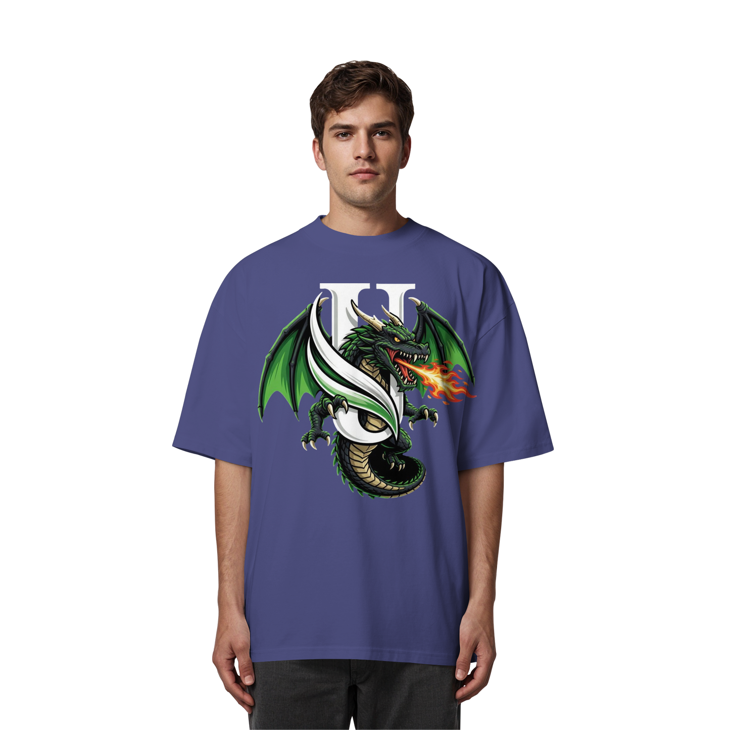 Unterzone Dragon/Drache - Organic Oversize Shirt