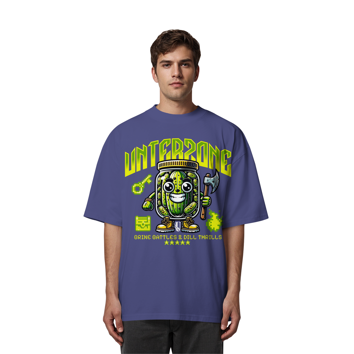 Unterzone Pickle Warrior - Organic Oversize Shirt