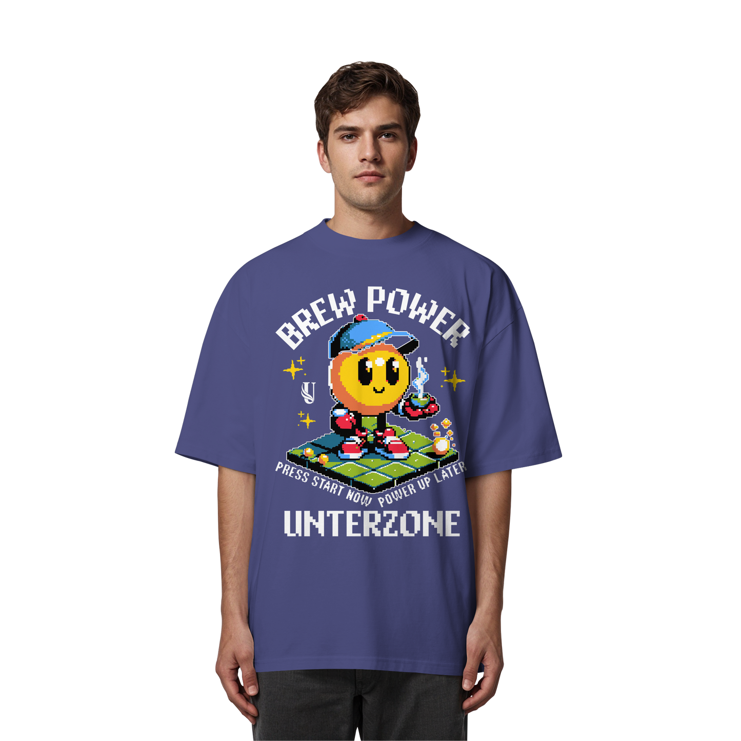 Unterzone Brew Power Organic Oversize Shirt - Organic Oversize Shirt