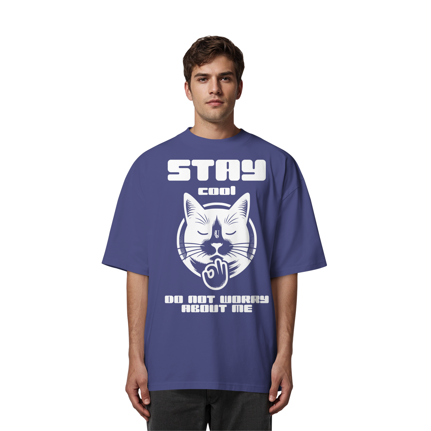 Unterzone Stay Cool Cat - Organic Oversize Shirt