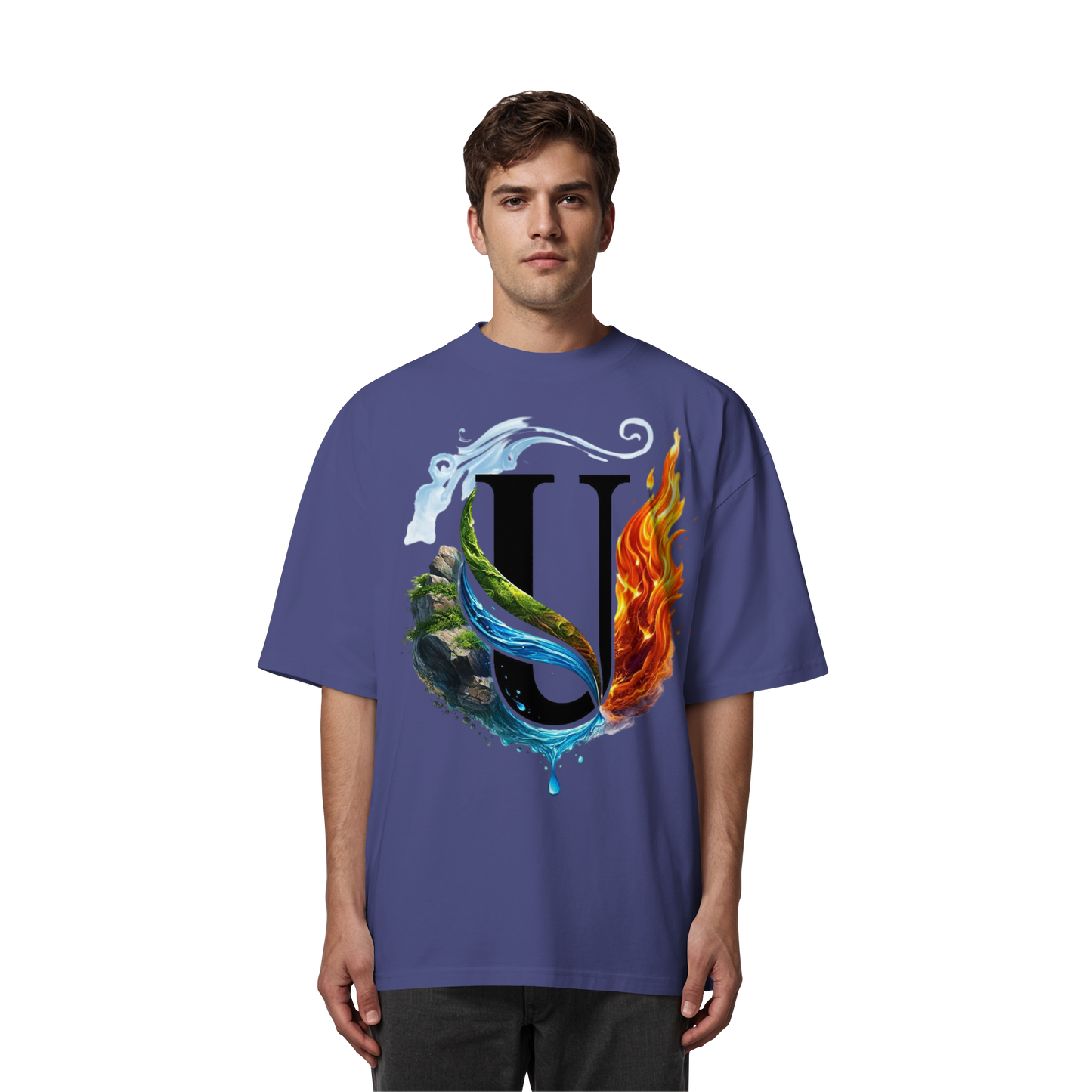 Unterzone Four Elements - Organic Oversize Shirt