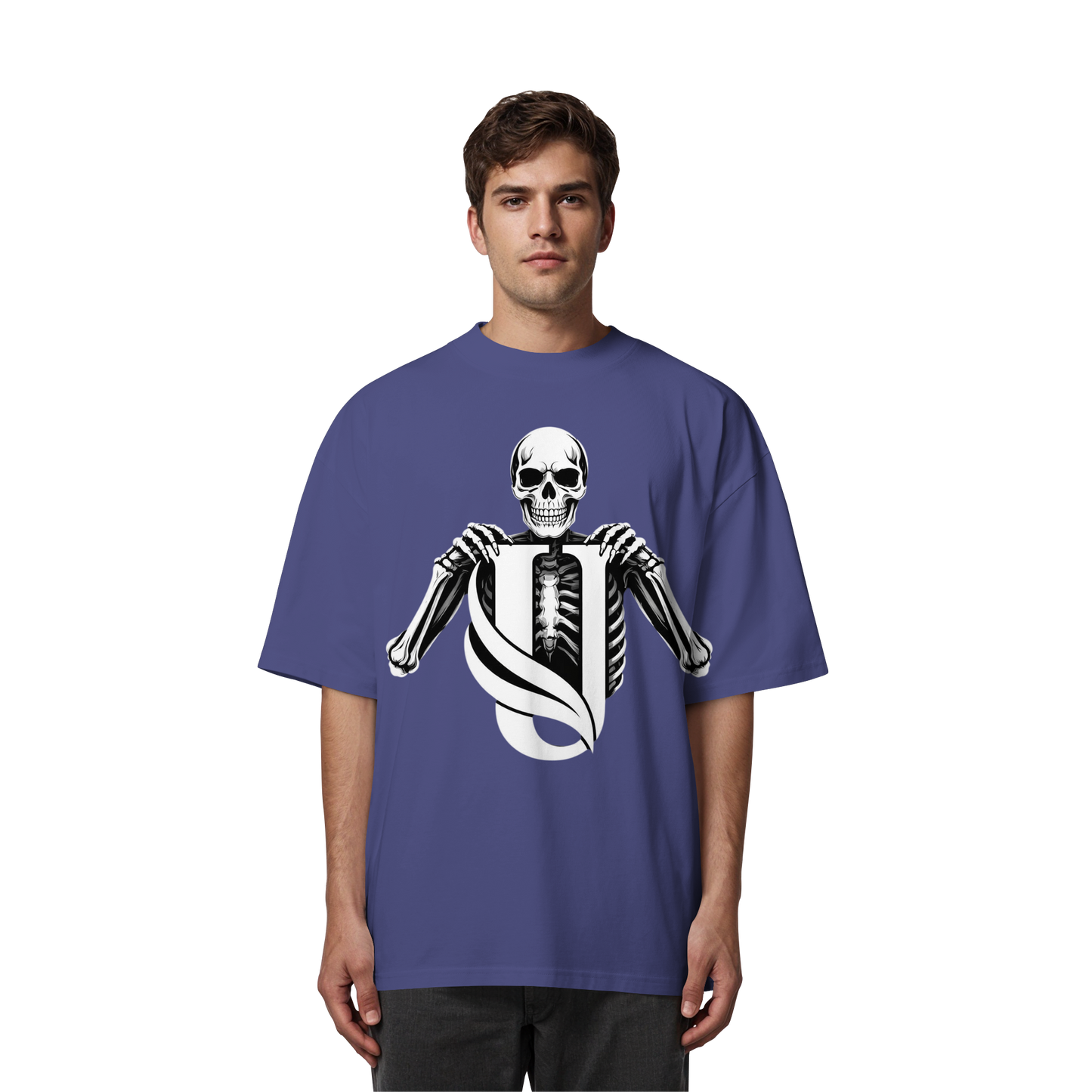 Unterzone Skull - Organic Oversize Shirt