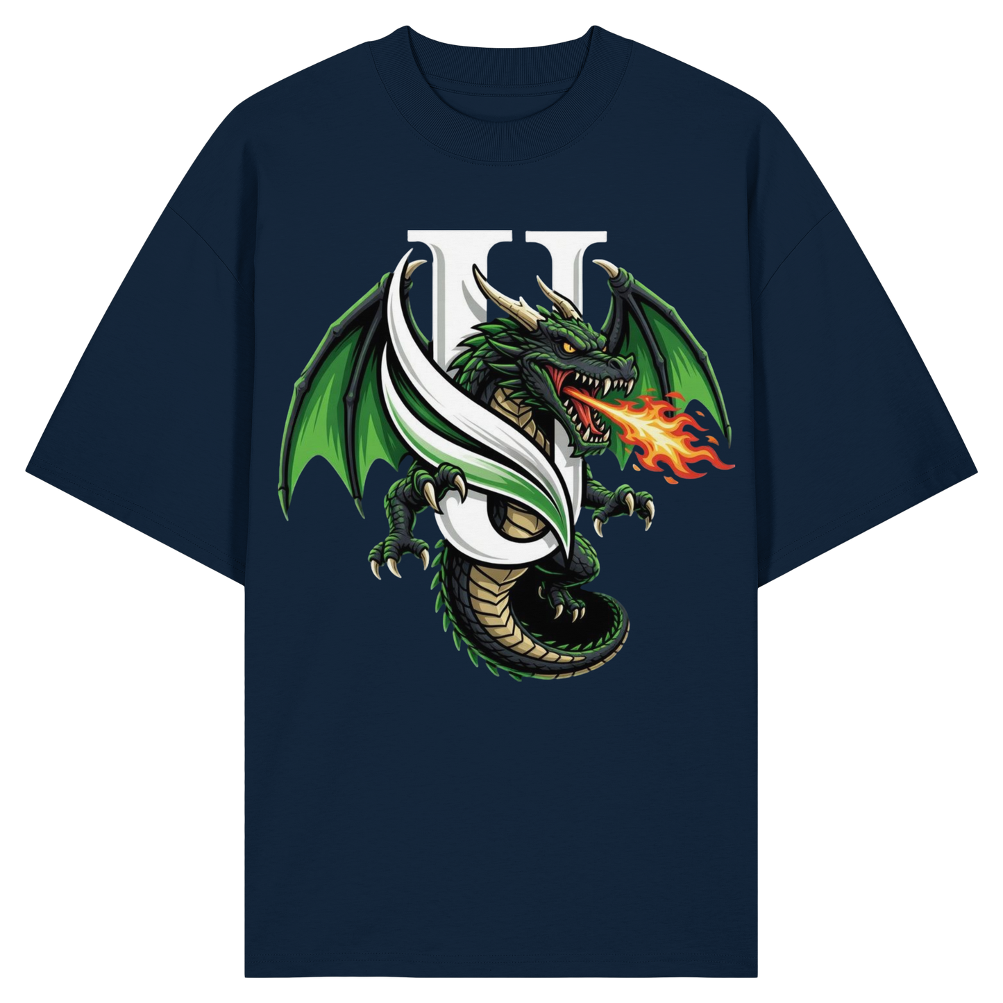 Unterzone Dragon/Drache - Organic Oversize Shirt