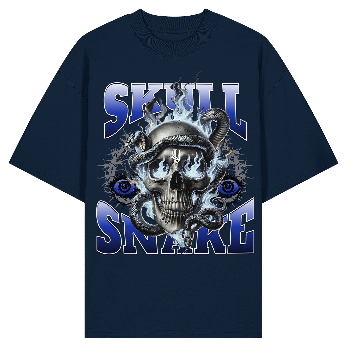 Unterzone Skull Snake - Organic Oversize Shirt
