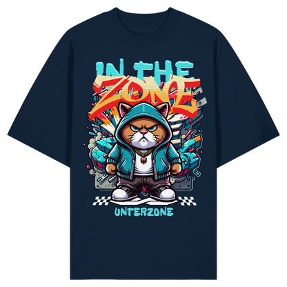 Unterzone Cat In The Zone – Oversize-Shirt aus Bio-Baumwolle