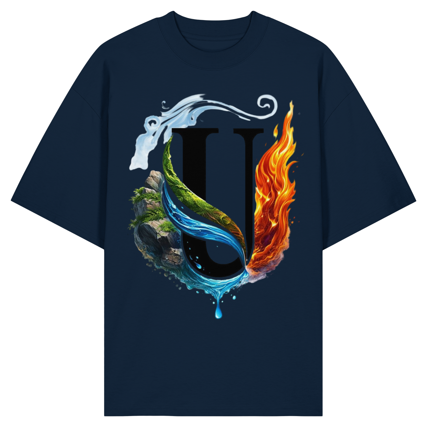 Unterzone Four Elements - Organic Oversize Shirt