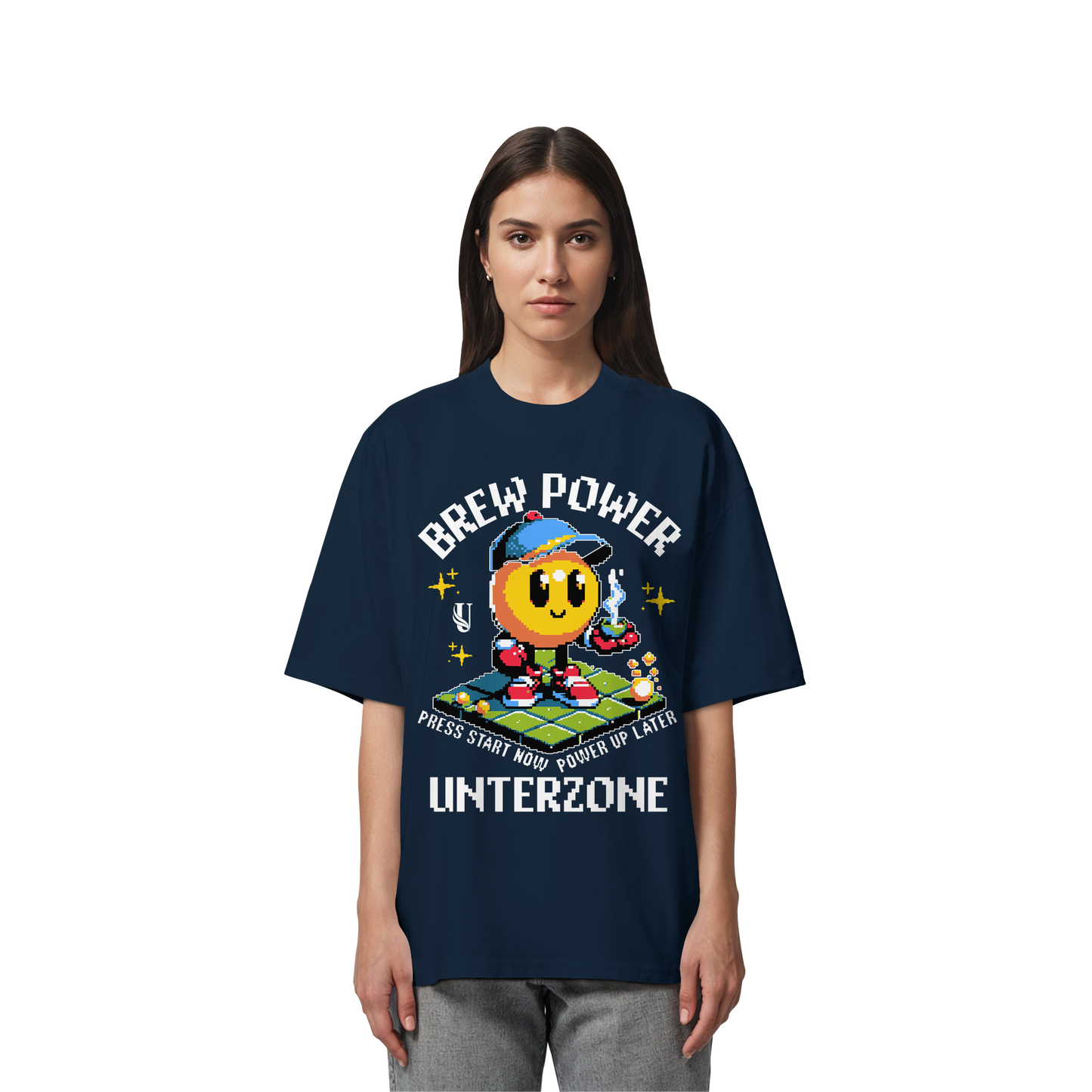 Unterzone Brew Power Organic Oversize Shirt - Organic Oversize Shirt