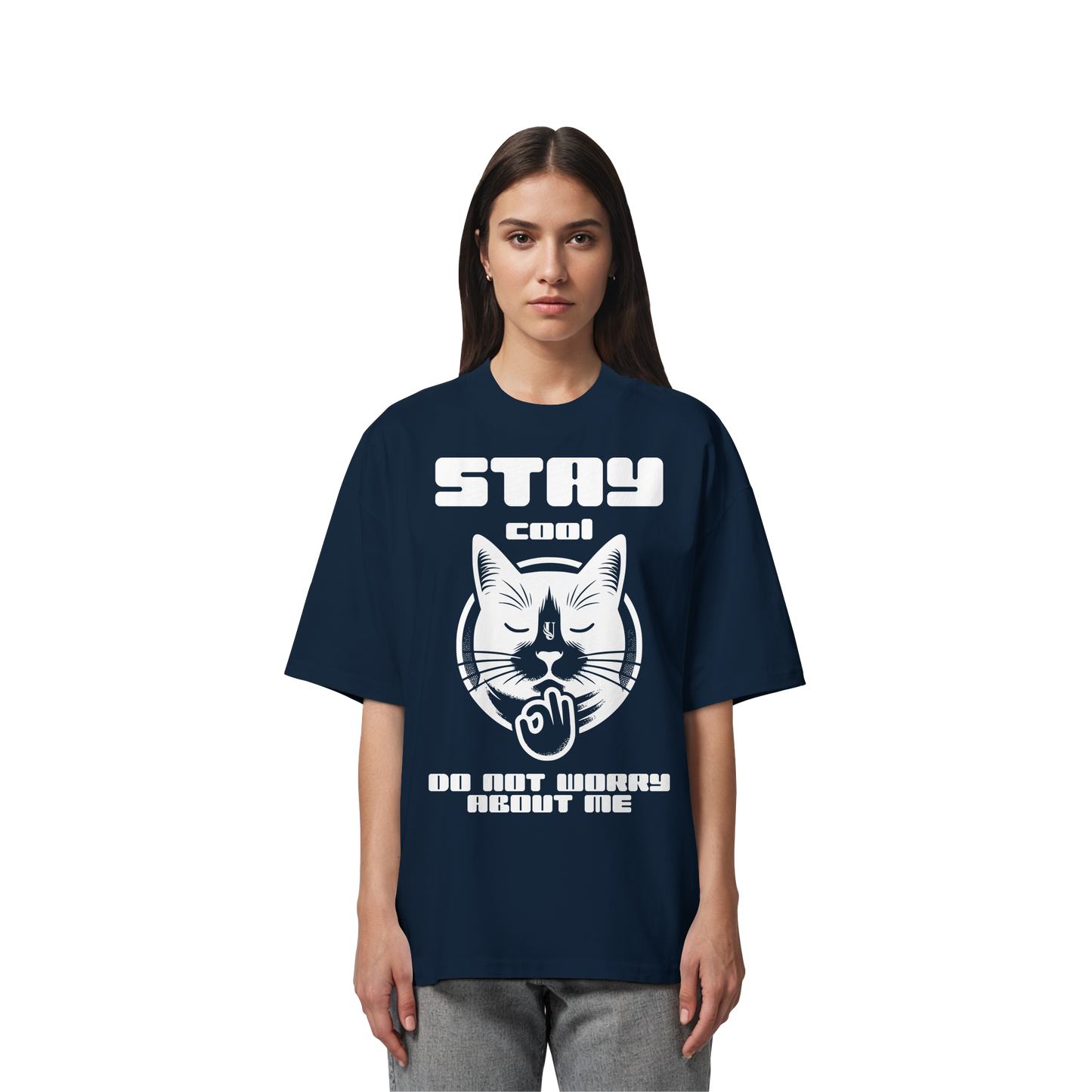 Unterzone Stay Cool Cat - Organic Oversize Shirt