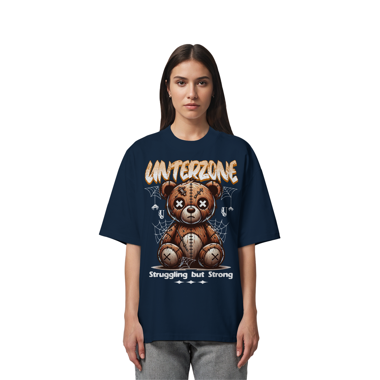 Unterzone The Bear Despair - Organic Oversize Shirt