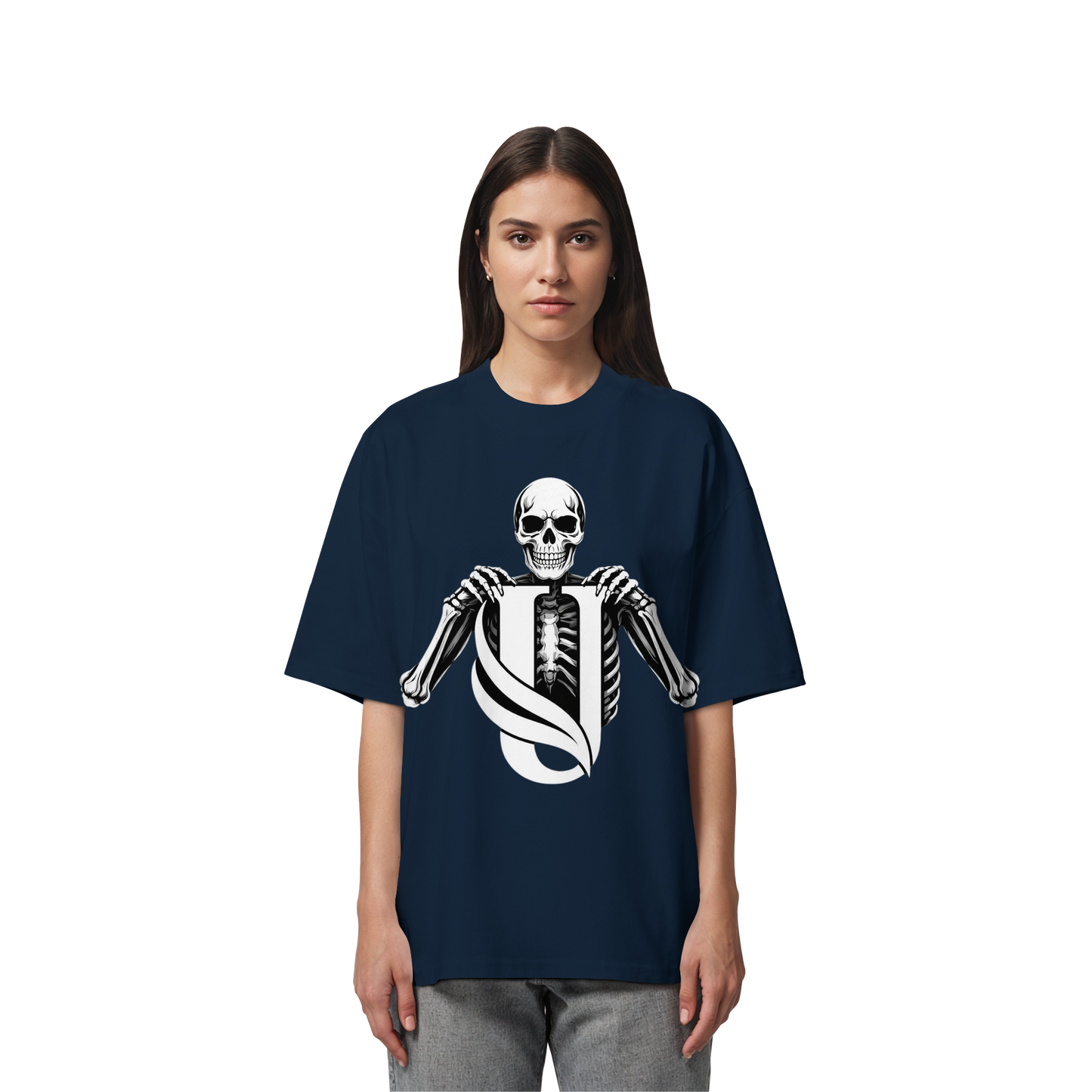Unterzone Skull - Organic Oversize Shirt