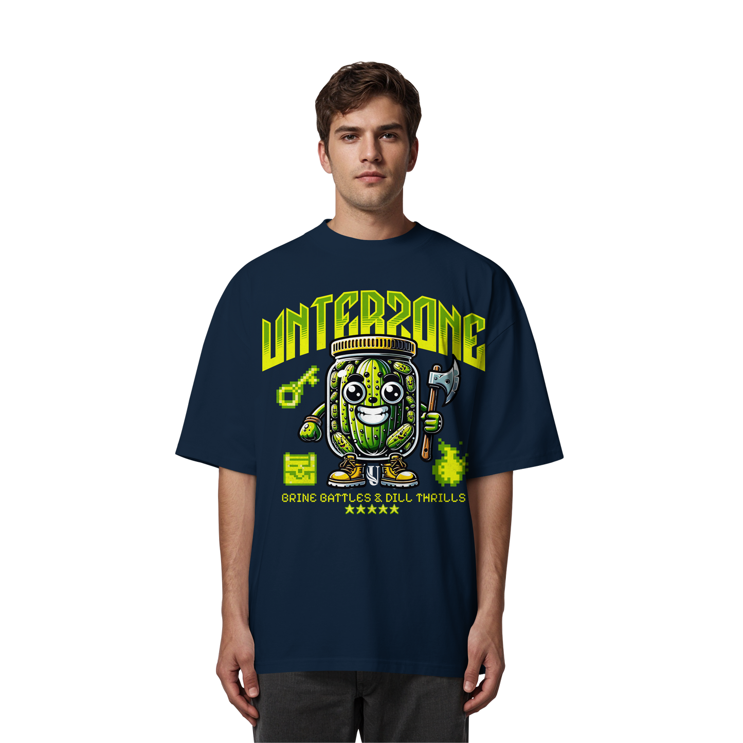 Unterzone Pickle Warrior - Organic Oversize Shirt