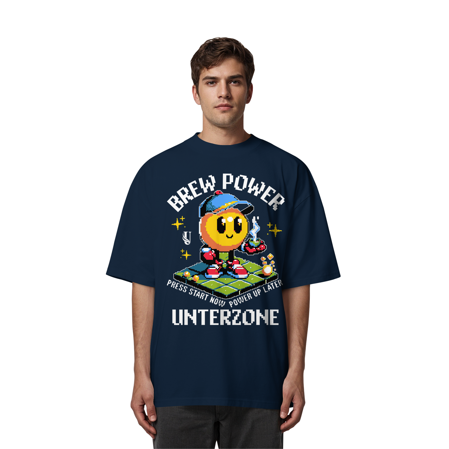 Unterzone Brew Power Organic Oversize Shirt - Organic Oversize Shirt