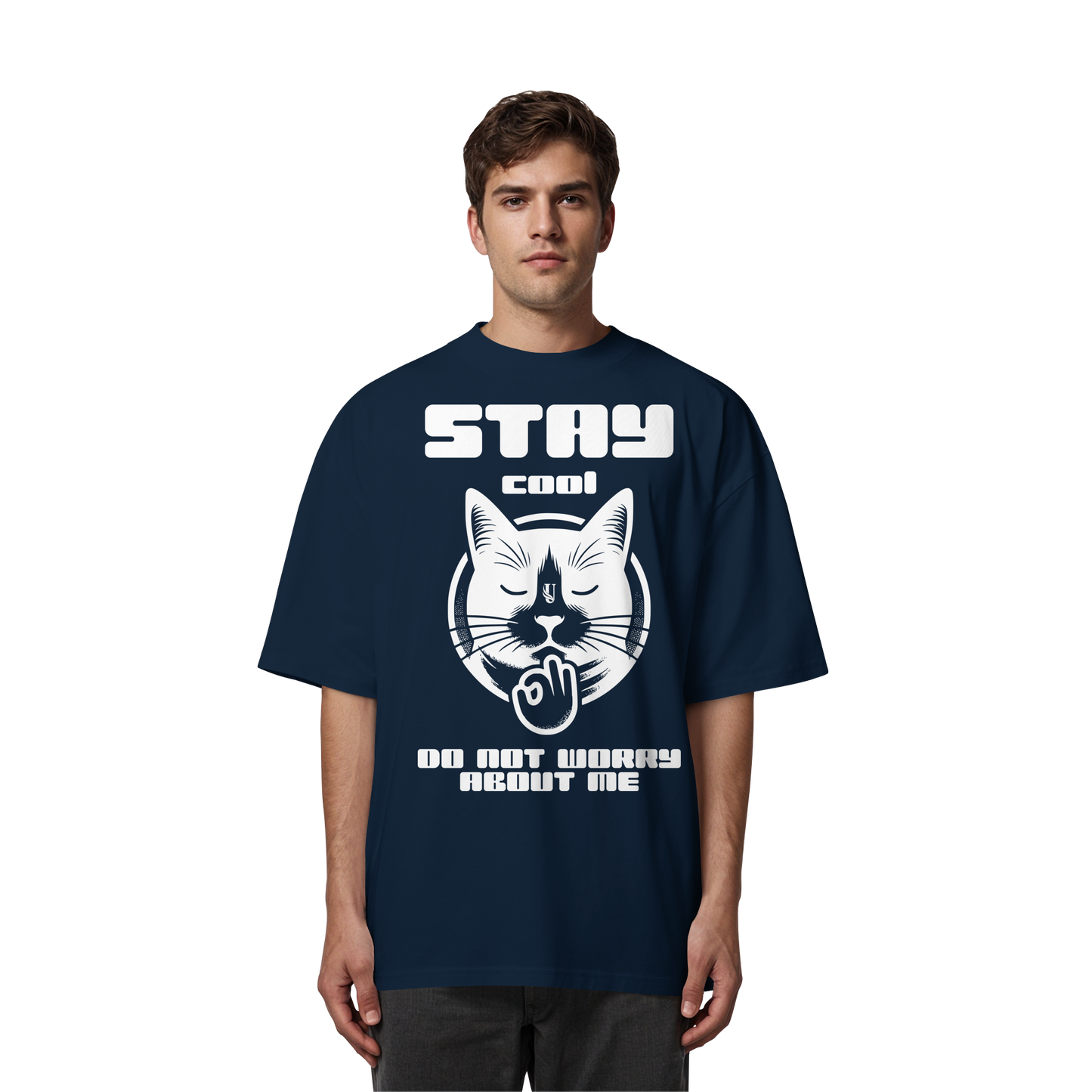 Unterzone Stay Cool Cat - Organic Oversize Shirt