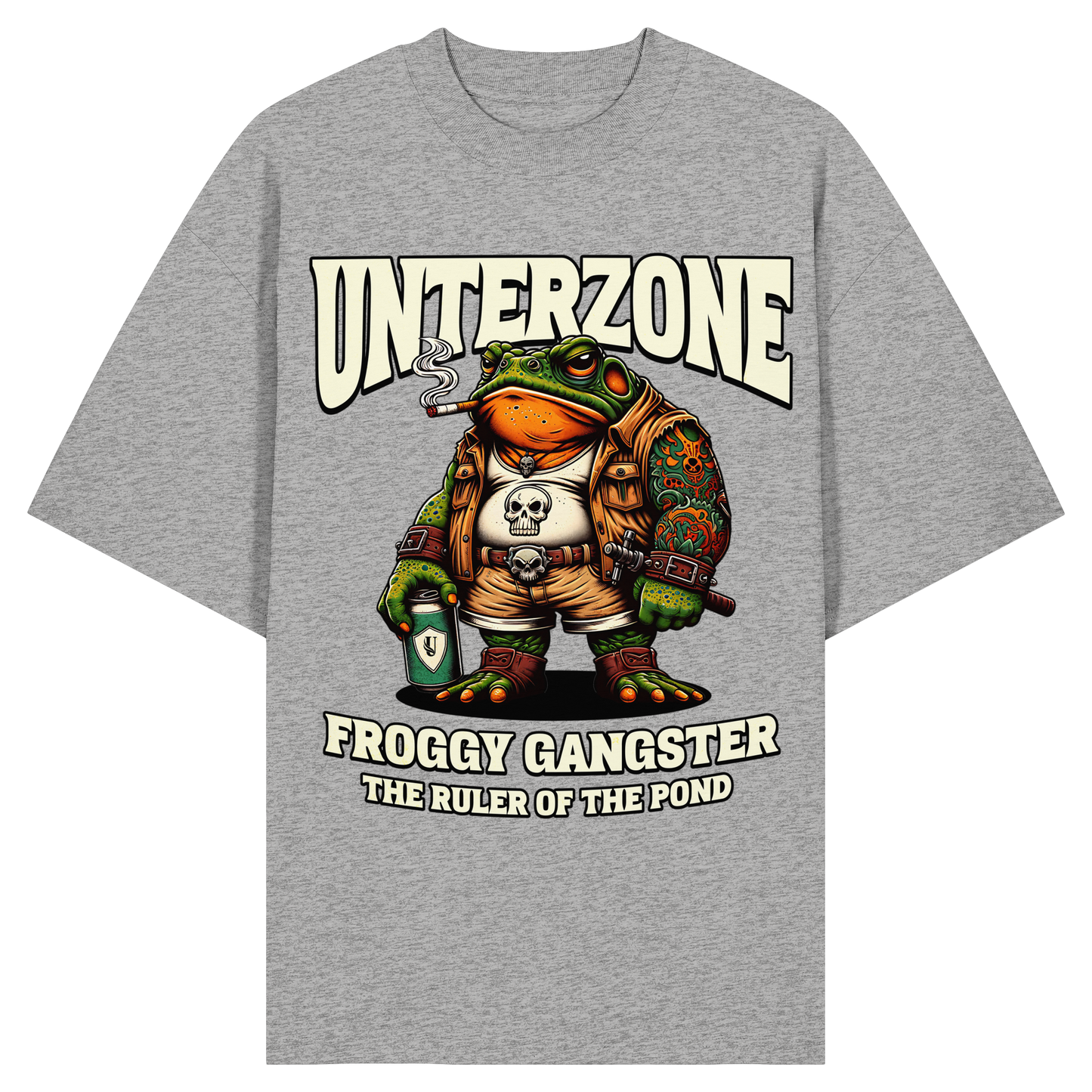 Unterzone Froggy Gangster - Organic Oversize Shirt