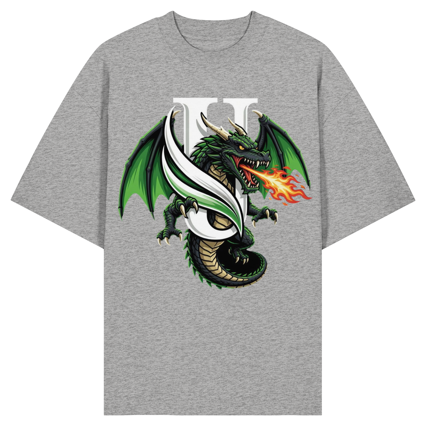 Unterzone Dragon/Drache - Organic Oversize Shirt