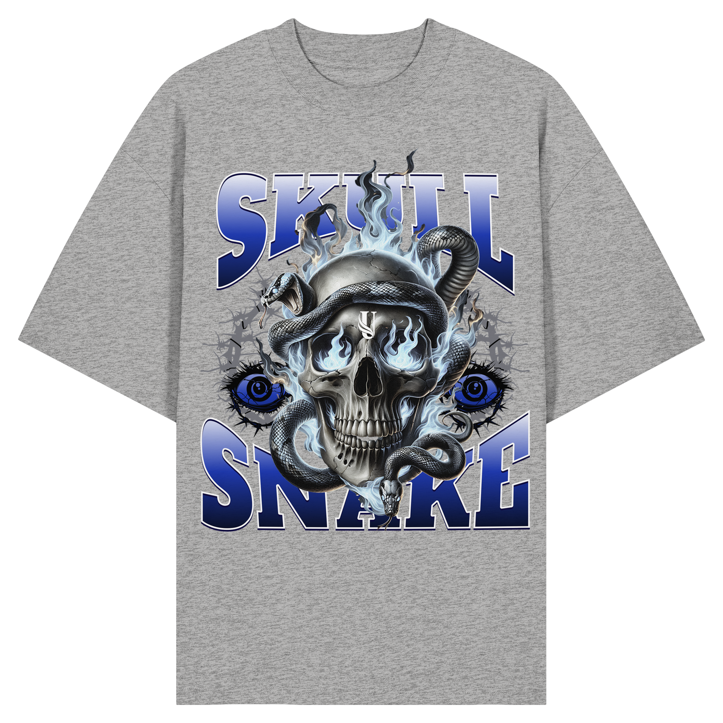 Unterzone Skull Snake - Organic Oversize Shirt