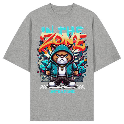 Unterzone Cat In The Zone – Oversize-Shirt aus Bio-Baumwolle
