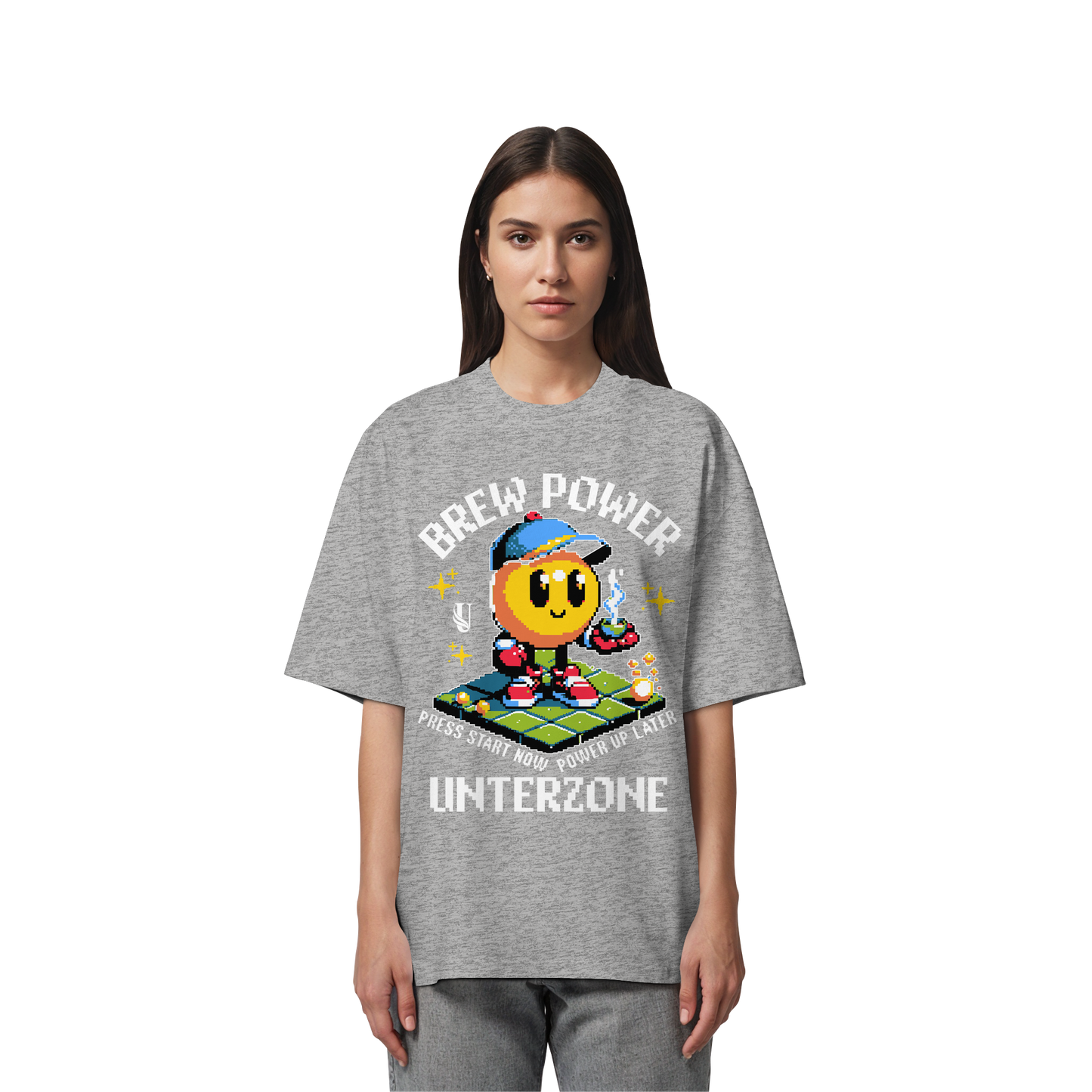 Unterzone Brew Power Organic Oversize Shirt - Organic Oversize Shirt