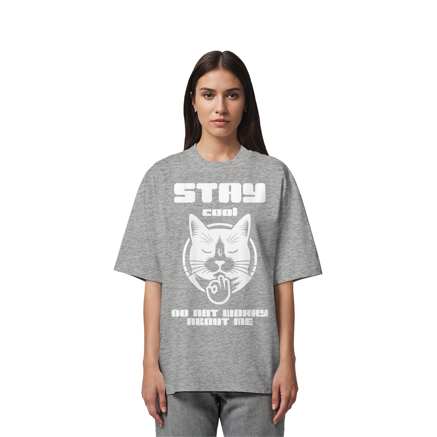 Unterzone Stay Cool Cat - Organic Oversize Shirt