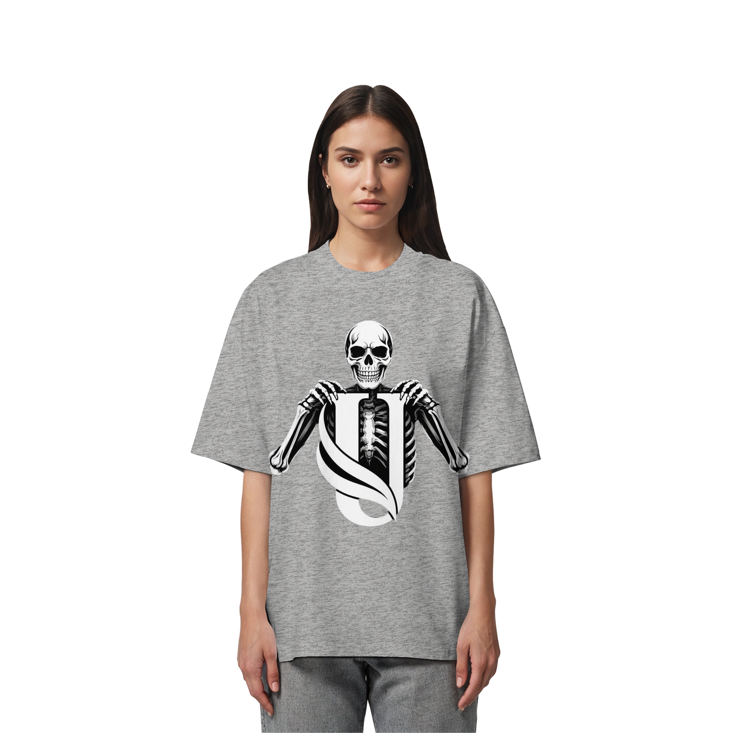 Unterzone Skull - Organic Oversize Shirt