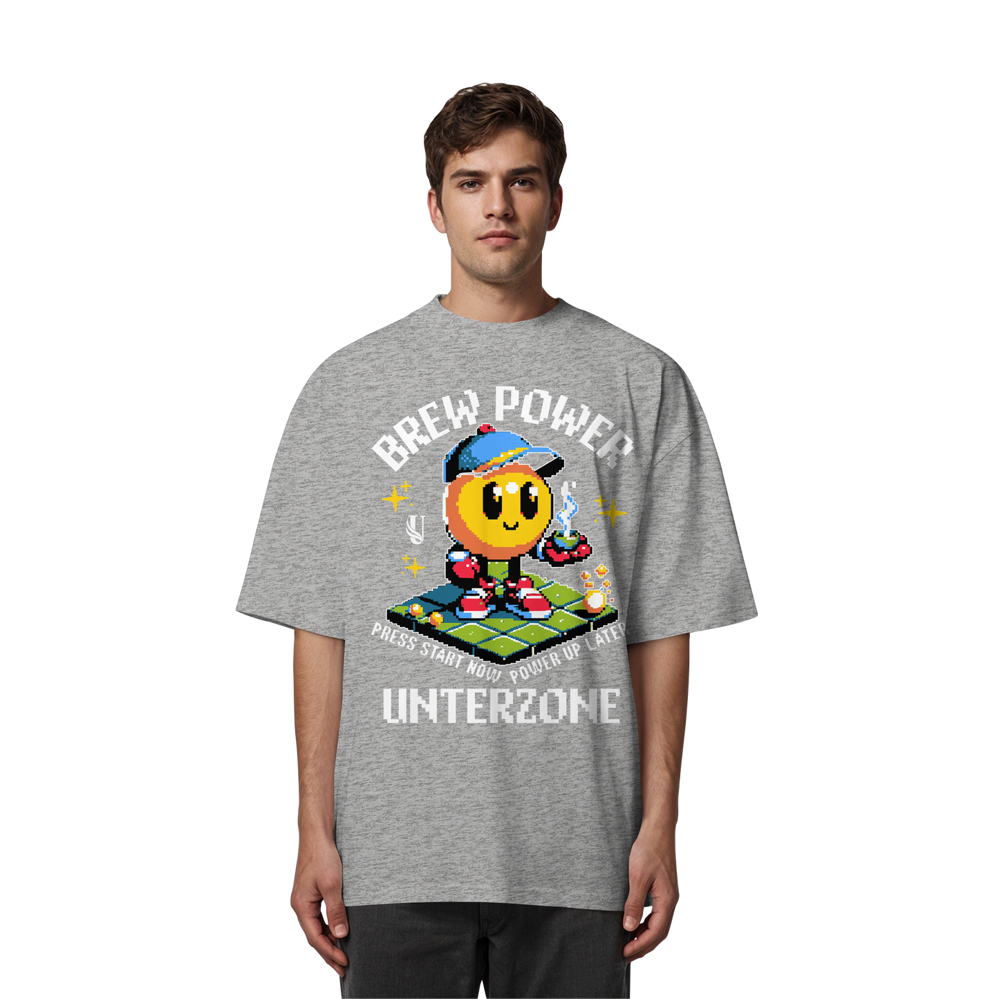 Unterzone Brew Power Organic Oversize Shirt - Organic Oversize Shirt