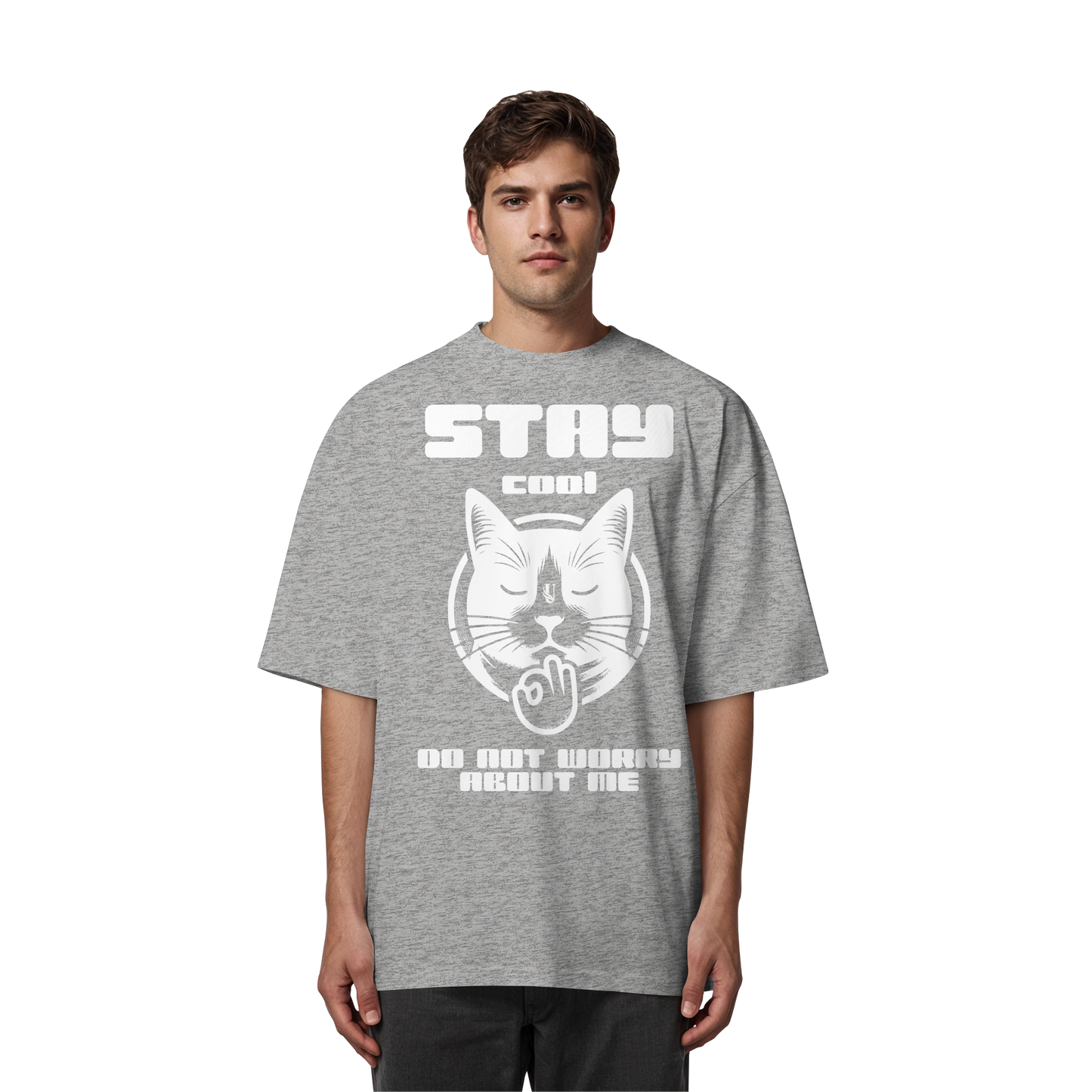 Unterzone Stay Cool Cat - Organic Oversize Shirt