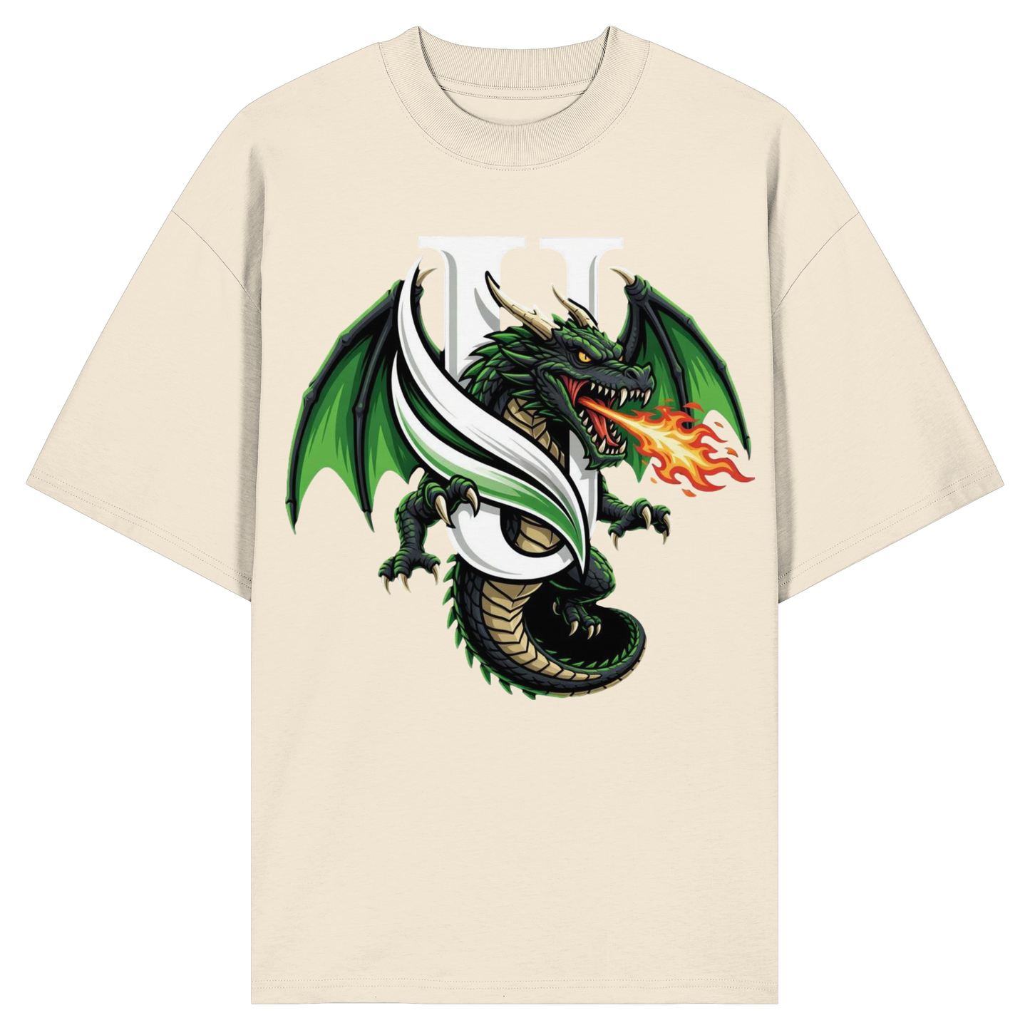 Unterzone Dragon/Drache - Organic Oversize Shirt