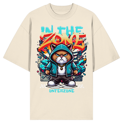 Unterzone Cat In The Zone – Oversize-Shirt aus Bio-Baumwolle