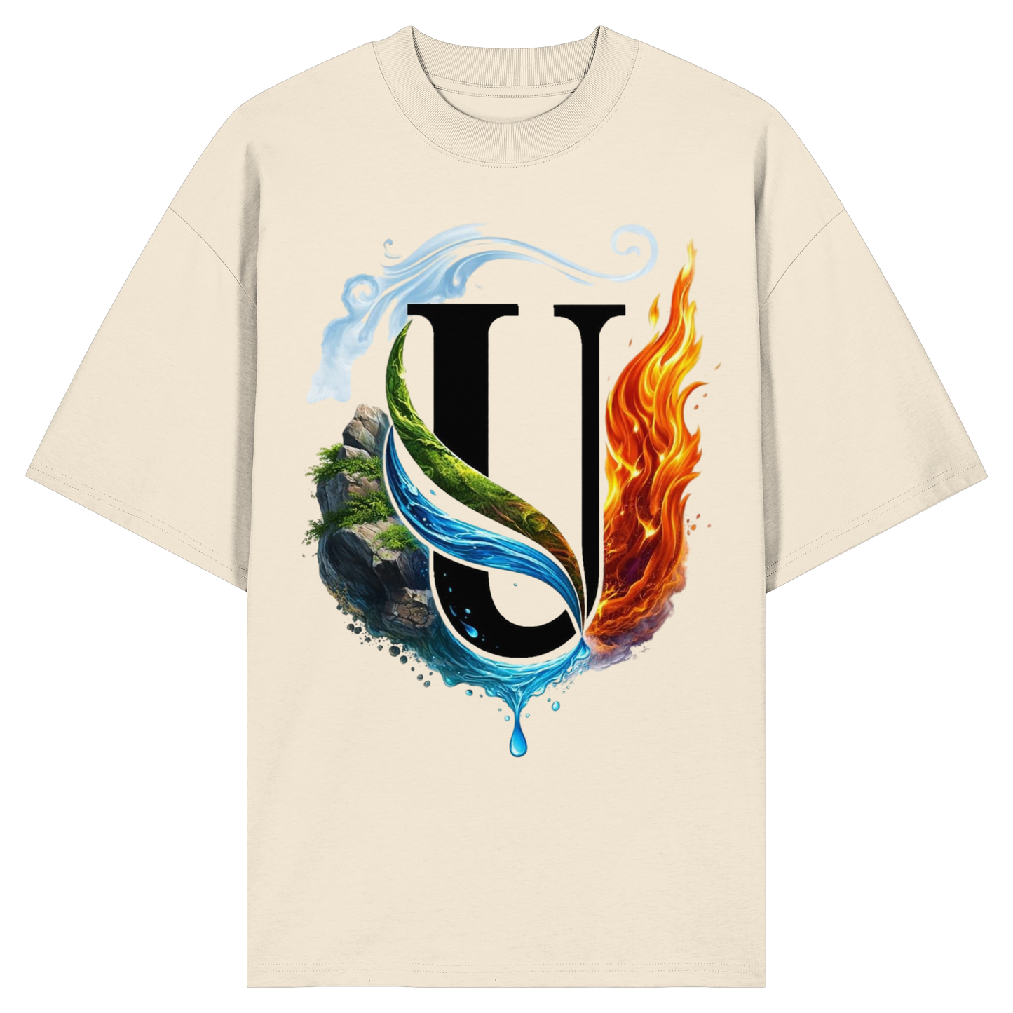 Unterzone Four Elements - Organic Oversize Shirt