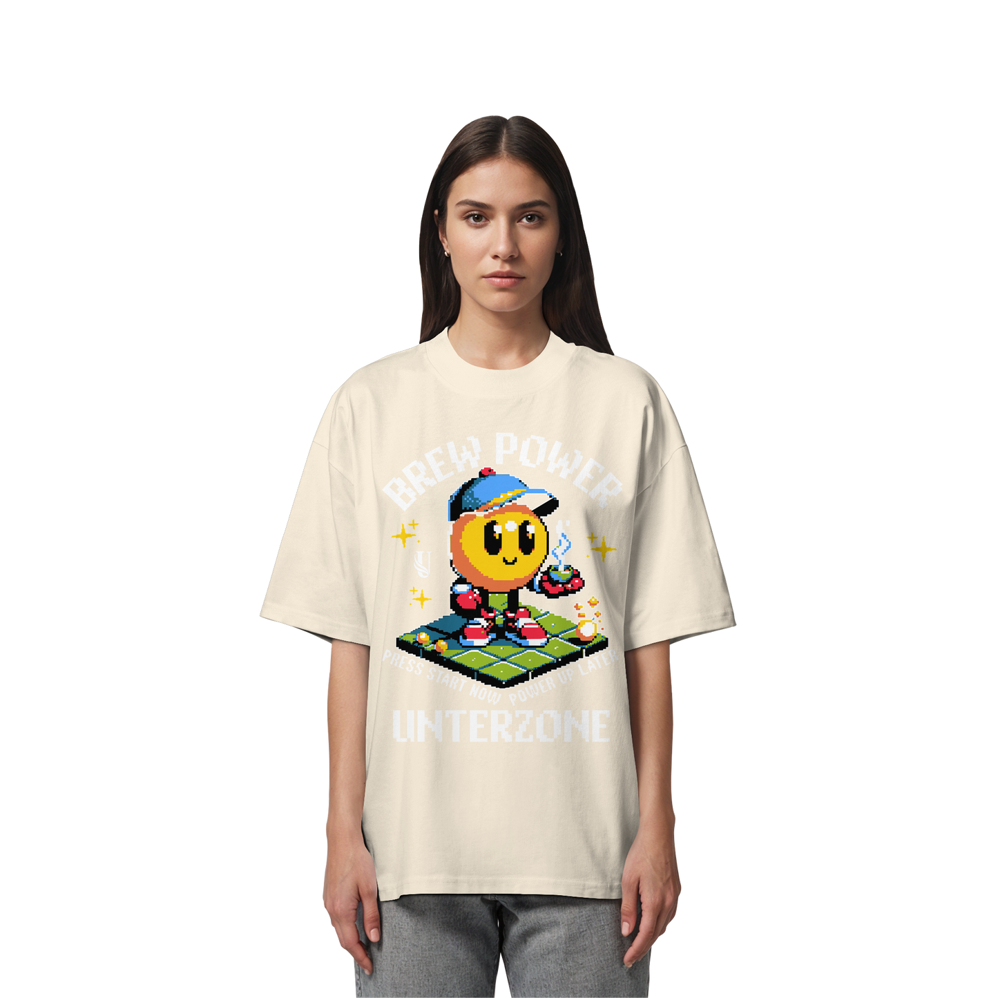 Unterzone Brew Power Organic Oversize Shirt - Organic Oversize Shirt