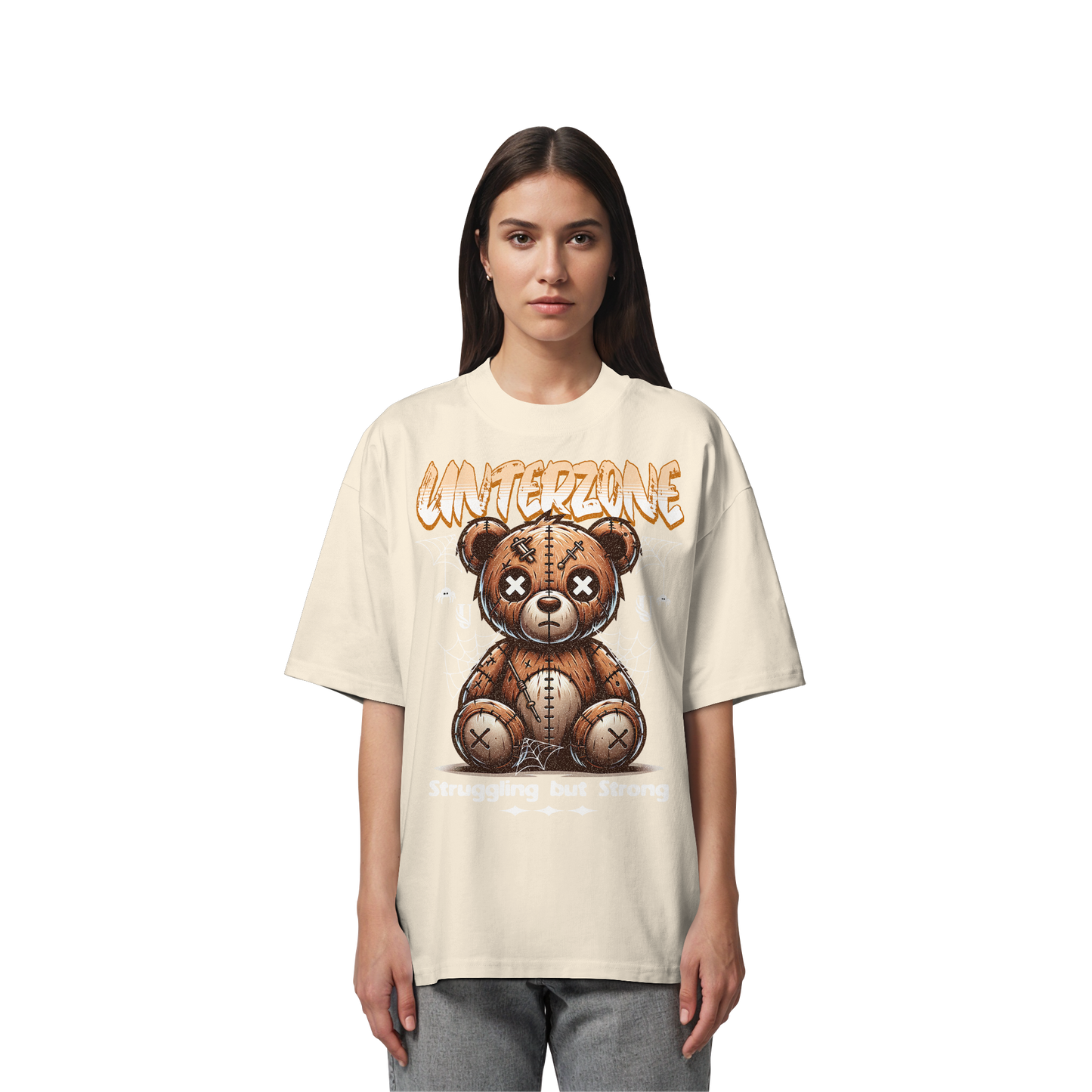 Unterzone The Bear Despair - Organic Oversize Shirt