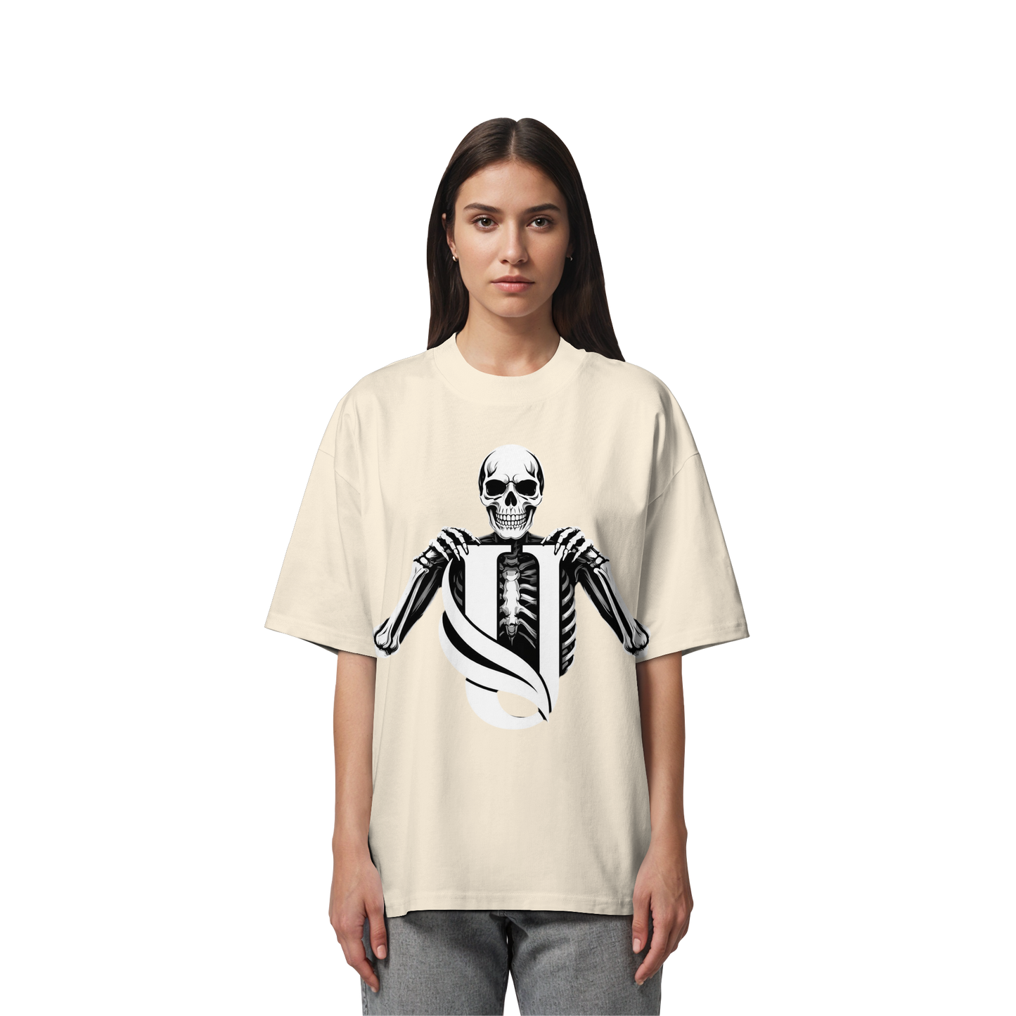 Unterzone Skull - Organic Oversize Shirt