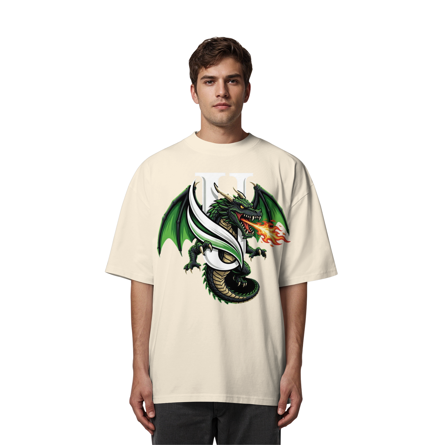 Unterzone Dragon/Drache - Organic Oversize Shirt