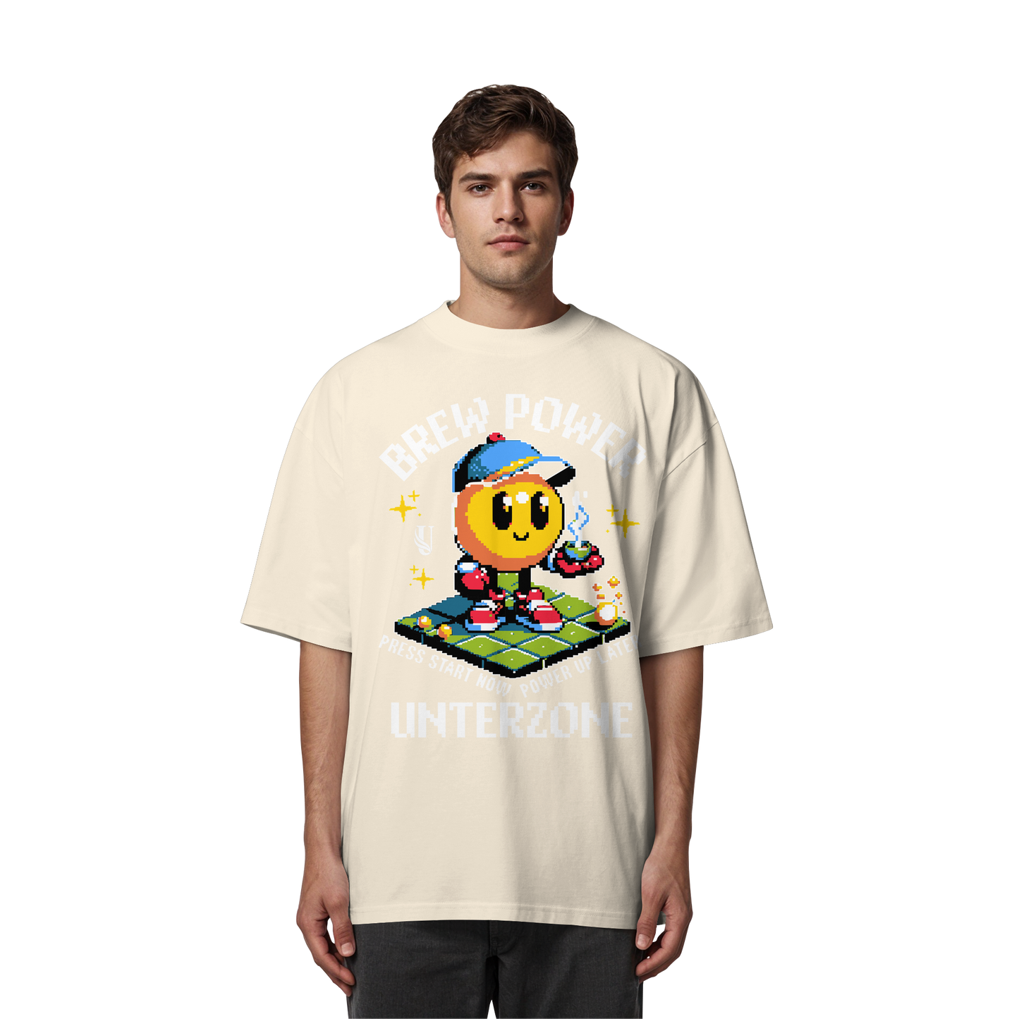 Unterzone Brew Power Organic Oversize Shirt - Organic Oversize Shirt