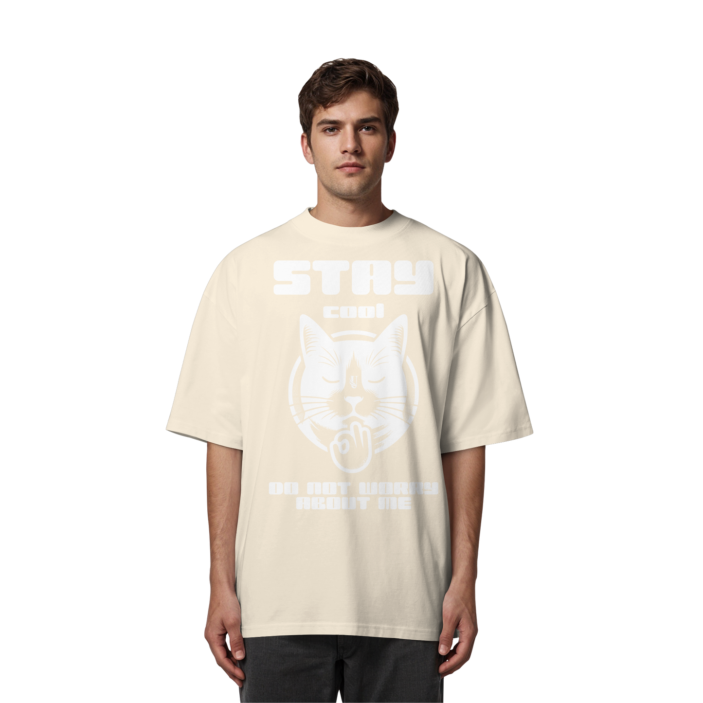Unterzone Stay Cool Cat - Organic Oversize Shirt