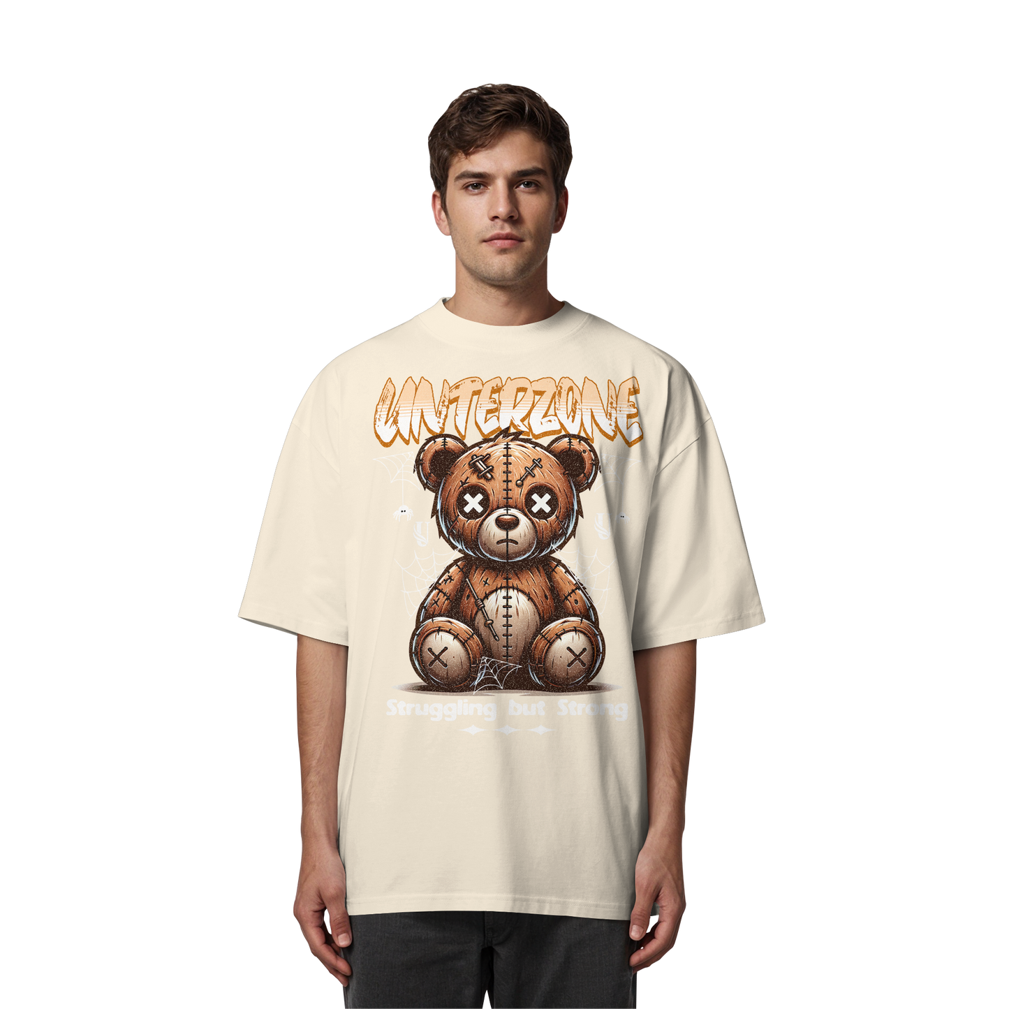Unterzone The Bear Despair - Organic Oversize Shirt