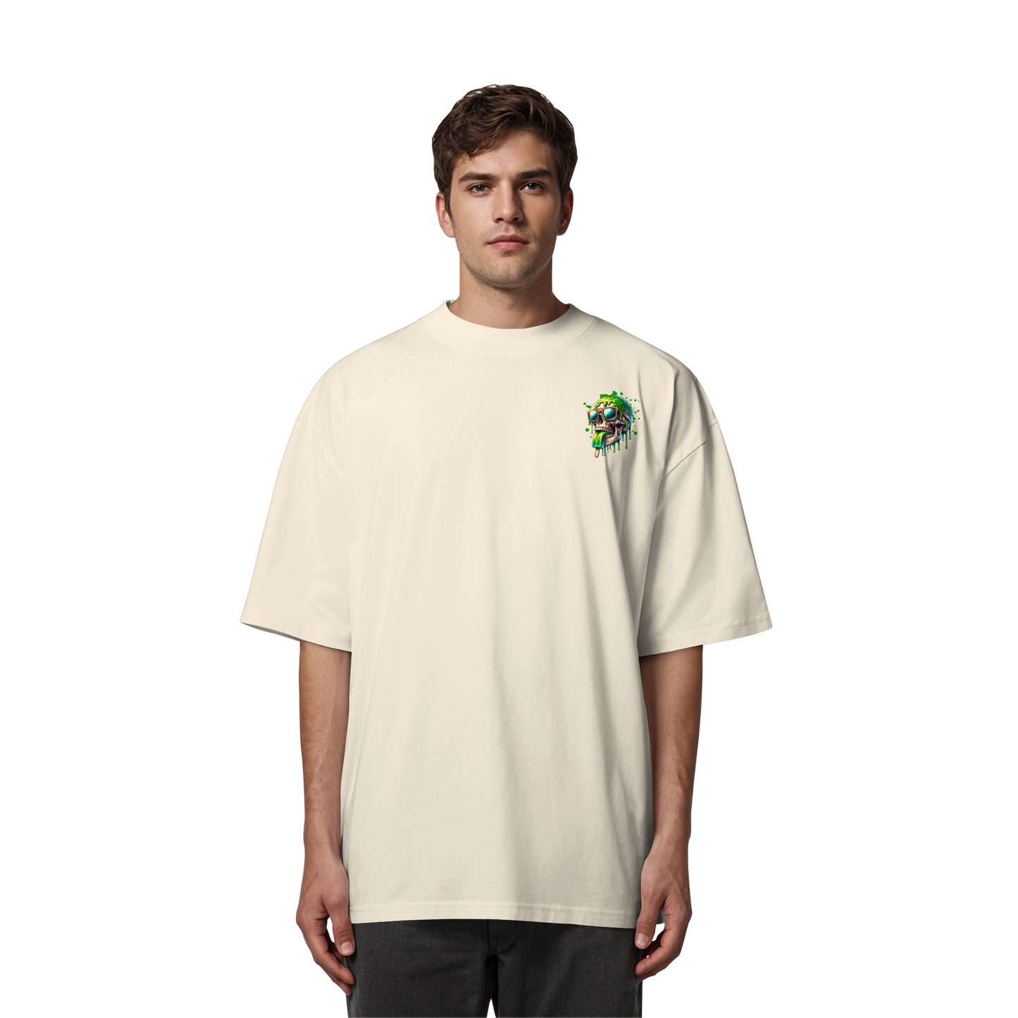 Unterzone Make Me Happy - Organic Oversize Shirt