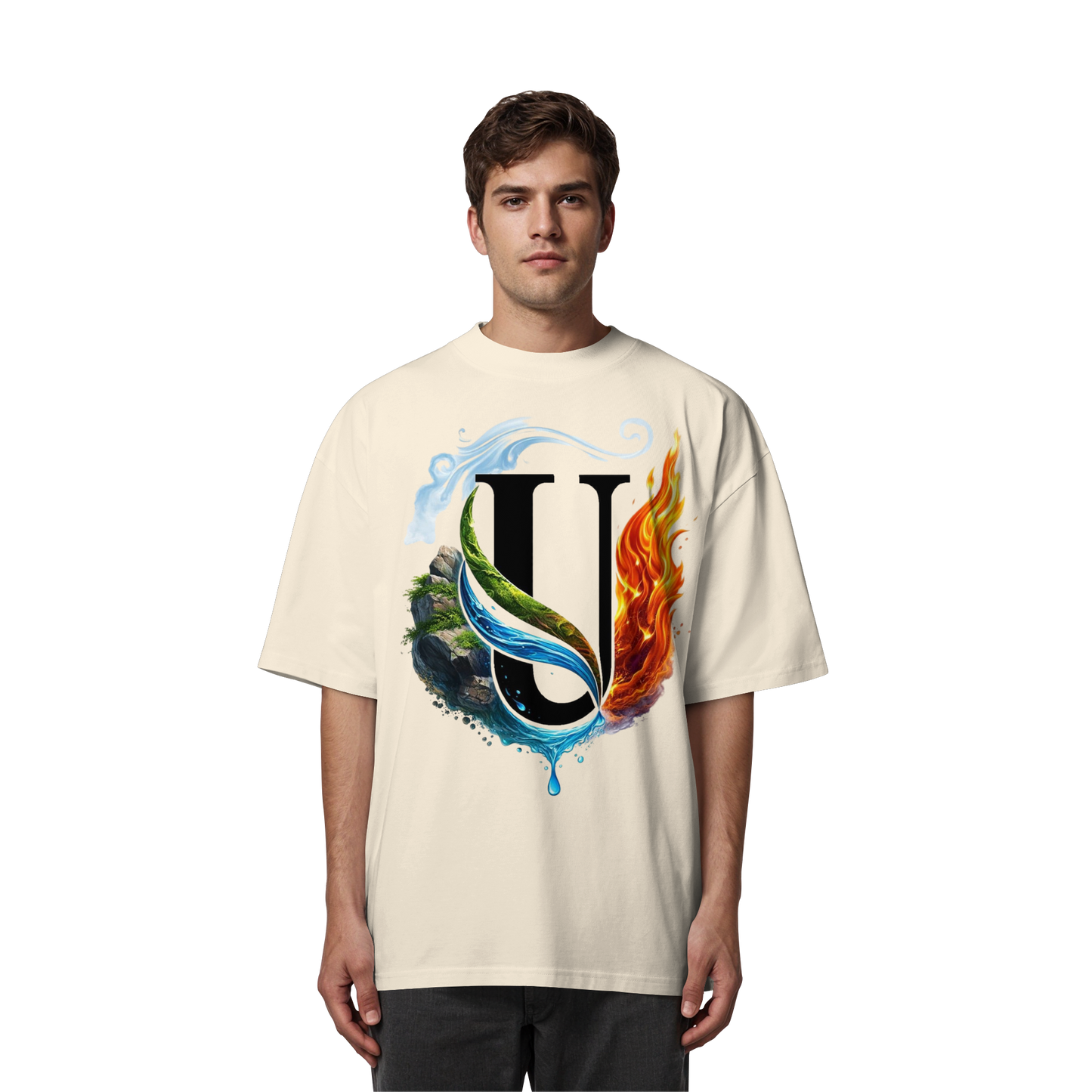 Unterzone Four Elements - Organic Oversize Shirt