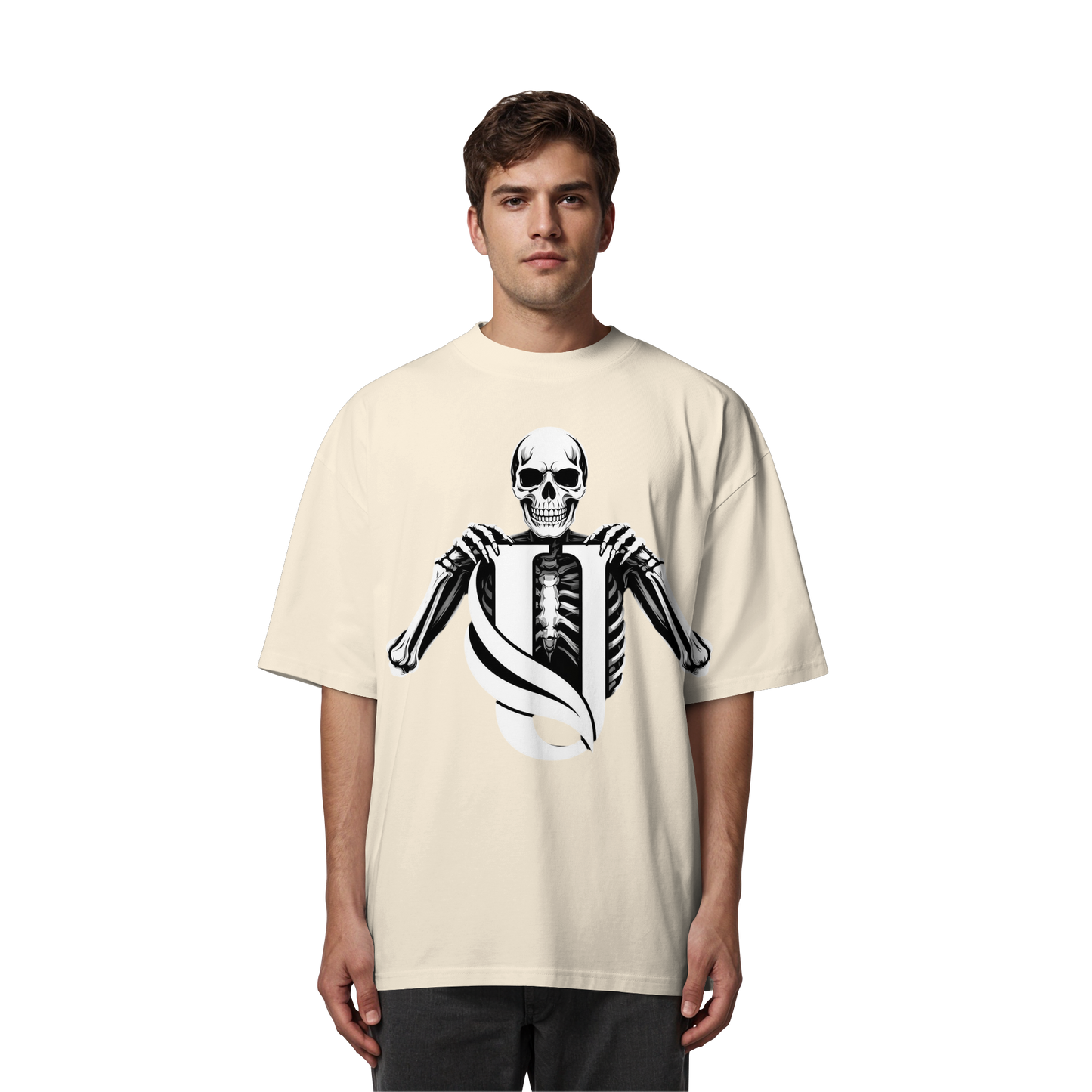 Unterzone Skull - Organic Oversize Shirt