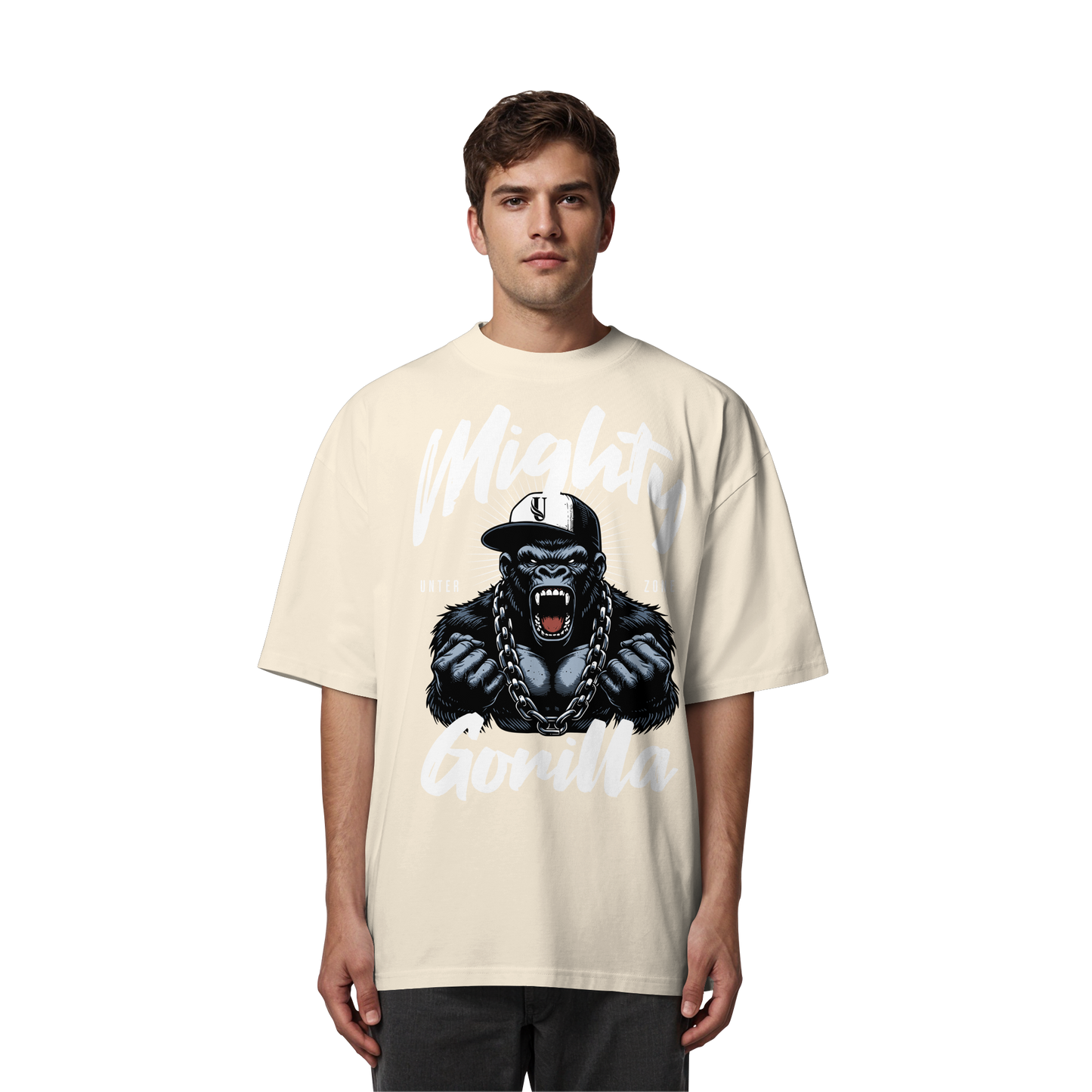 Unterzone Mighty Gorilla - Organic Oversize Shirt