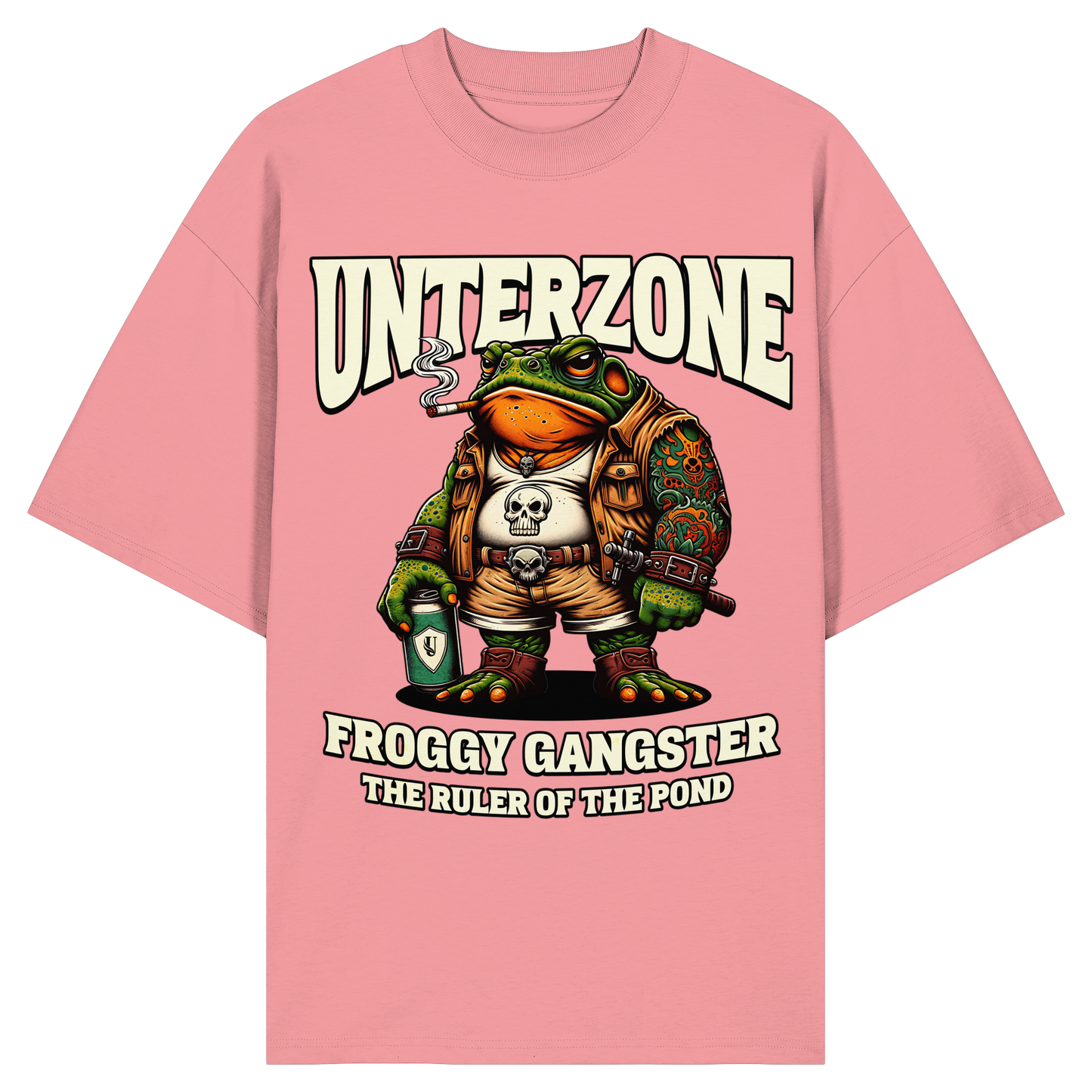 Unterzone Froggy Gangster - Organic Oversize Shirt