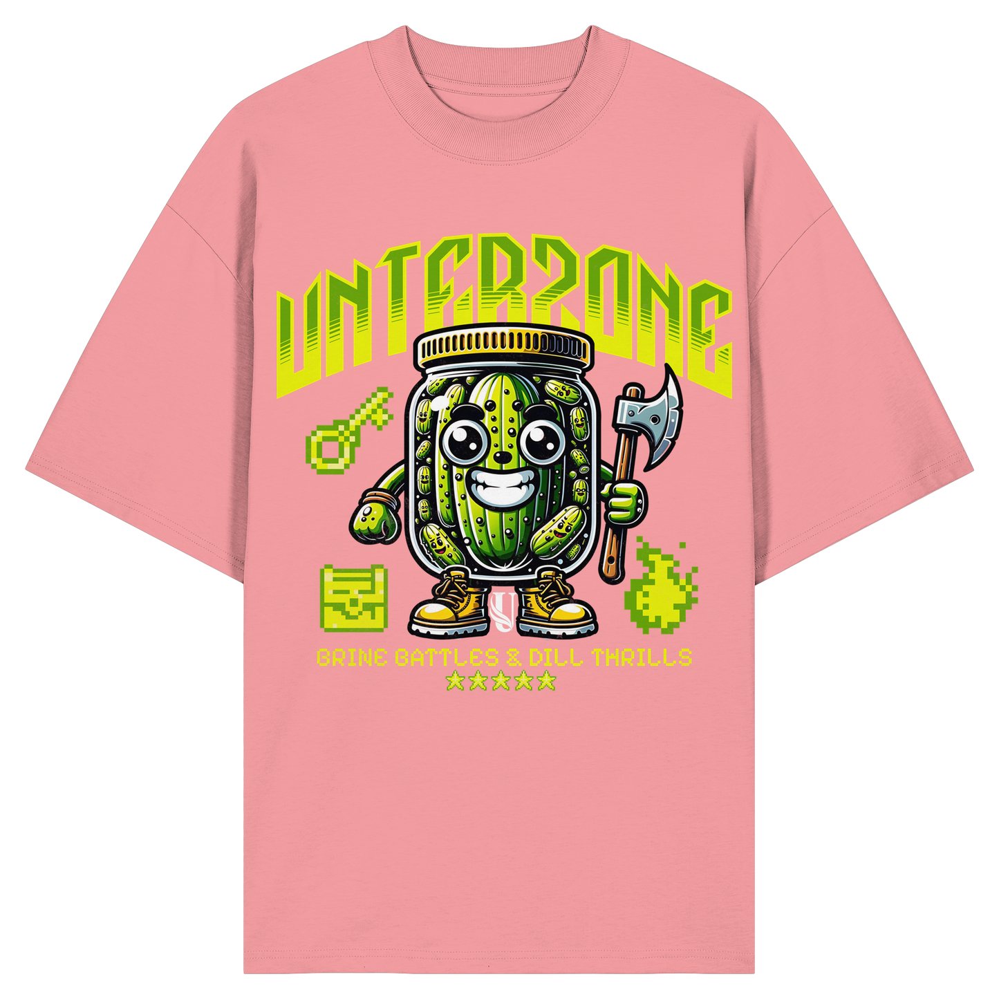 Unterzone Pickle Warrior - Organic Oversize Shirt