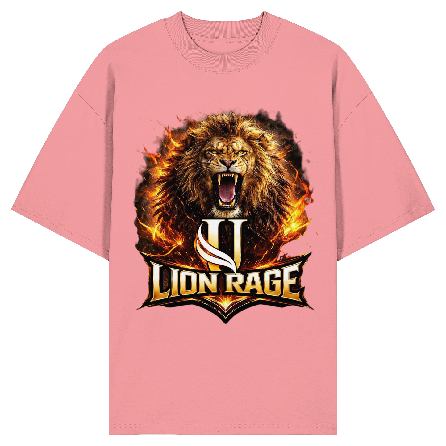 Unterzone Lion Rage - Organic Oversize Shirt