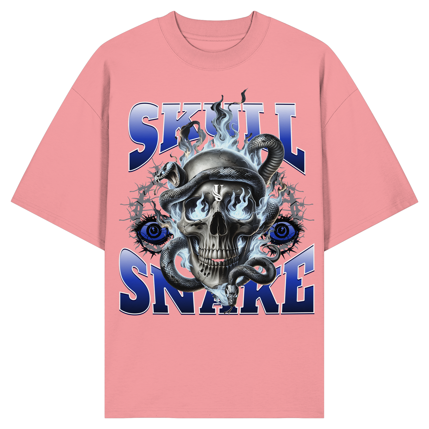 Unterzone Skull Snake - Organic Oversize Shirt