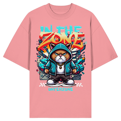 Unterzone Cat In The Zone – Oversize-Shirt aus Bio-Baumwolle