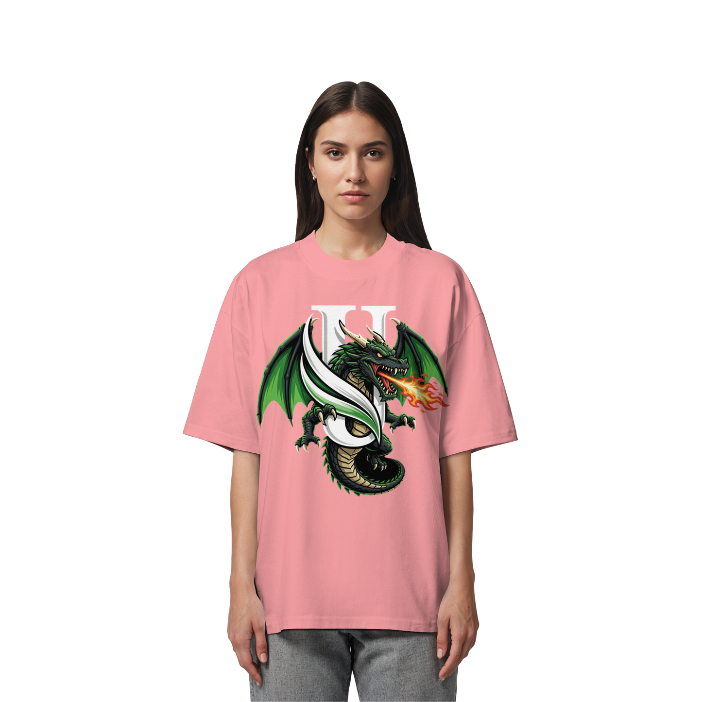 Unterzone Dragon/Drache - Organic Oversize Shirt