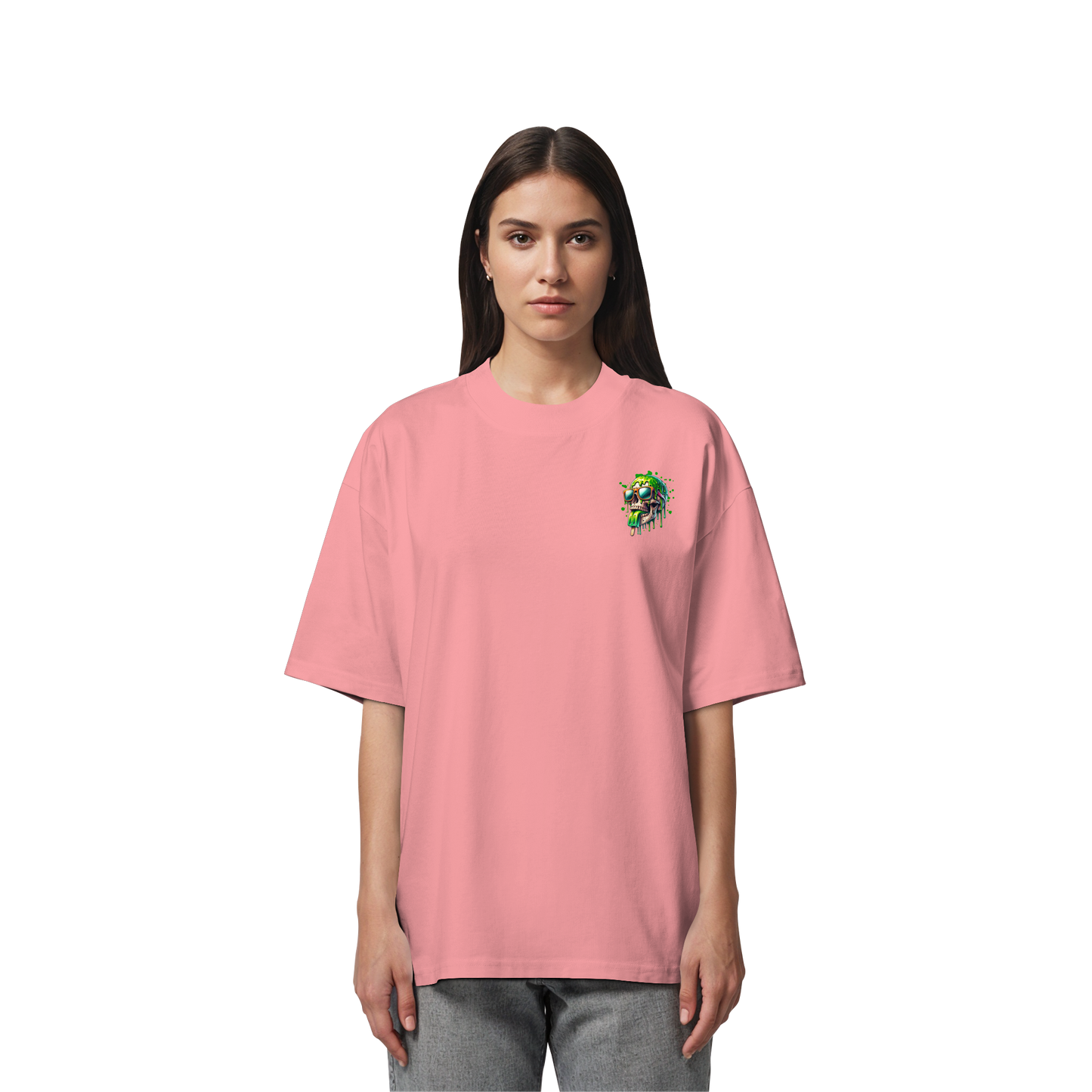 Unterzone Make Me Happy - Organic Oversize Shirt