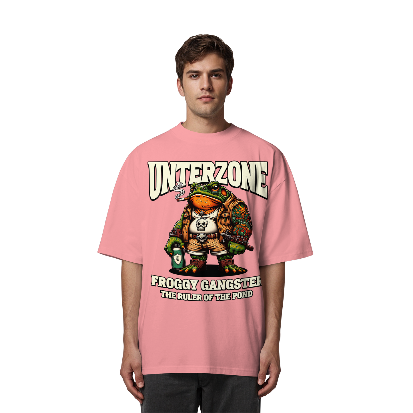 Unterzone Froggy Gangster - Organic Oversize Shirt